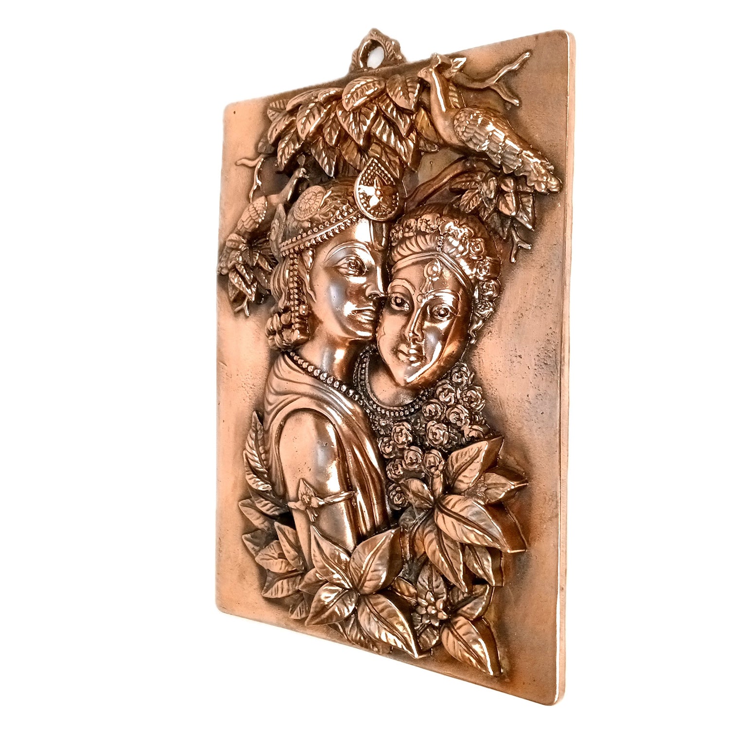 Radha Krishna Wall Hanging Idol | Radhe Krishna Wall Statue Murti | Wedding Gift for Couples | Religious Gift - for Home, Living Room, Office, Puja , Entrance Decoration - 18 Inch - Apkamart