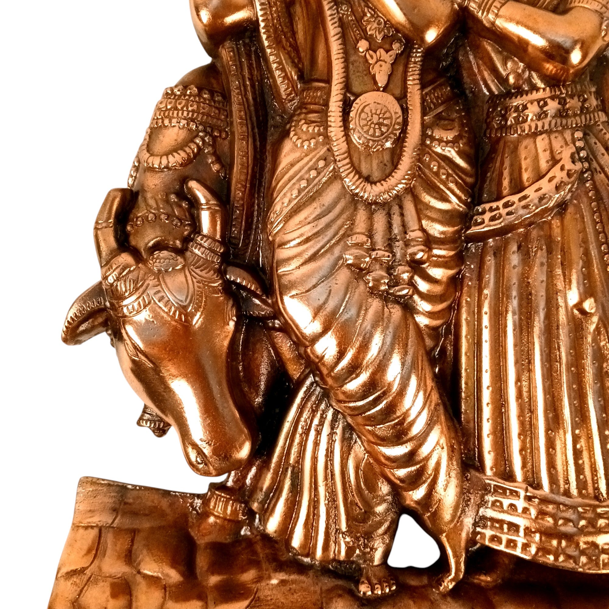 Radha Krishan Wall Hanging Showpiece | Idol for Home Decor | Tabletop & Wall Use | Spiritual Decoration Gift for Living Room, Bedroom & Festivals - 19 Inch - Apkamart