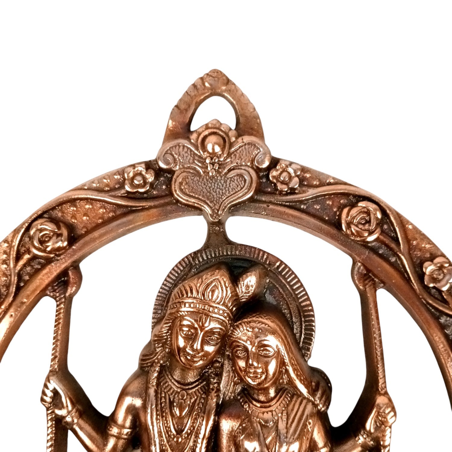Radha Krishan on Swing Wall Hanging Showpiece | Decorative Idol | Tabletop & Wall Decor for Home | Spiritual Handicraft Gift Festivals - 12 Inch - Apkamart