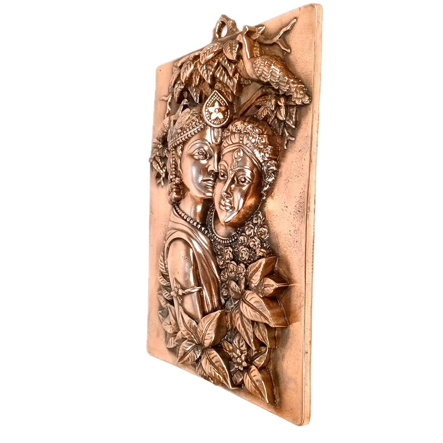 Radha Krishna Wall Hanging Idol | Radhe Krishna Wall Statue Murti | Wedding Gift for Couples | Religious Gift - for Home, Living Room, Office, Puja , Entrance Decoration - 18 Inch - Apkamart