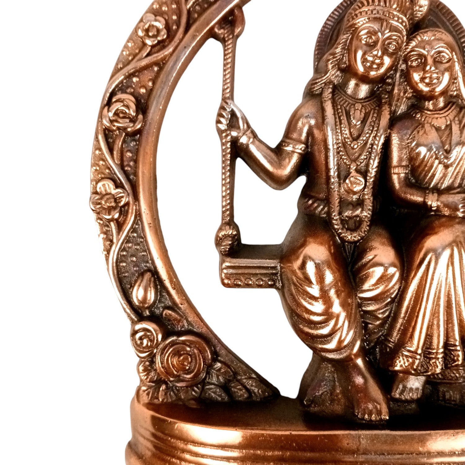 Radha Krishan on Swing Wall Hanging Showpiece | Decorative Idol | Tabletop & Wall Decor for Home | Spiritual Handicraft Gift Festivals - 12 Inch - Apkamart