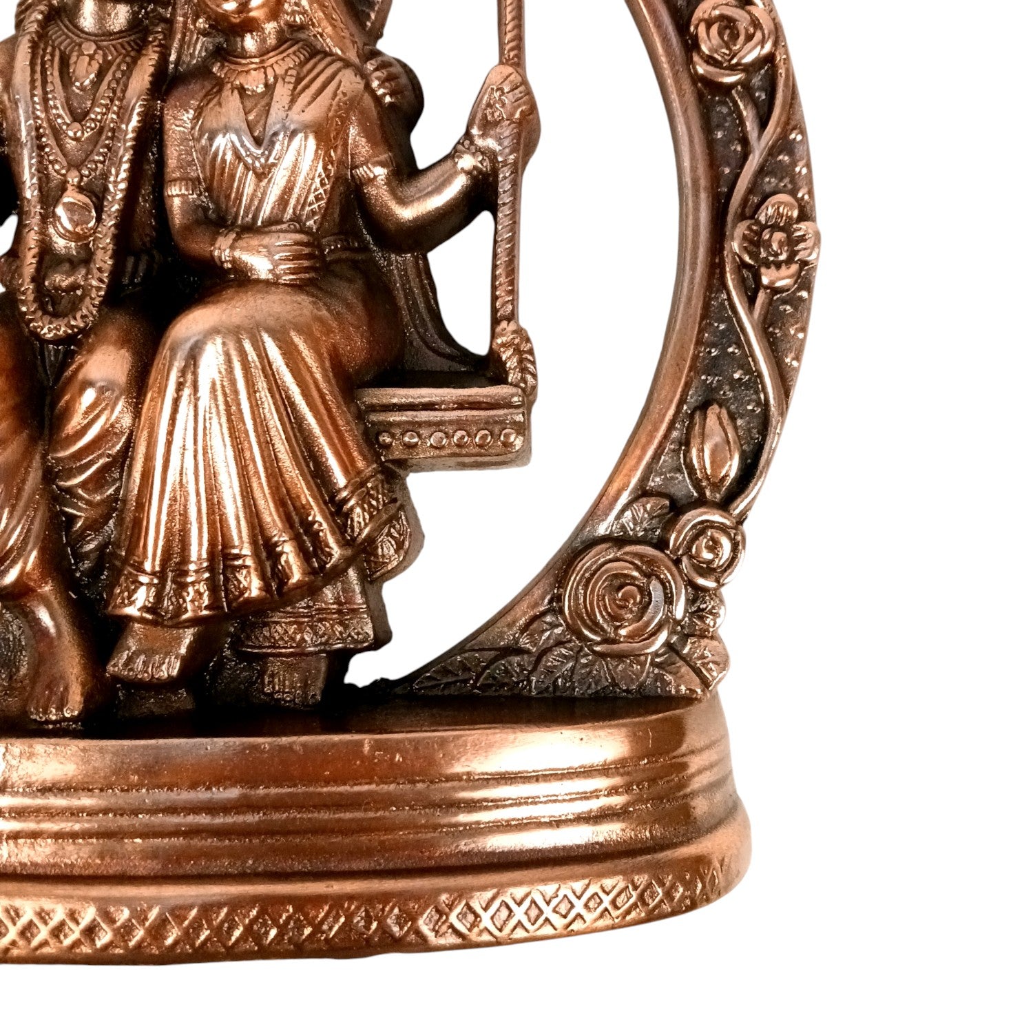 Radha Krishan on Swing Wall Hanging Showpiece | Decorative Idol | Tabletop & Wall Decor for Home | Spiritual Handicraft Gift Festivals - 12 Inch - Apkamart