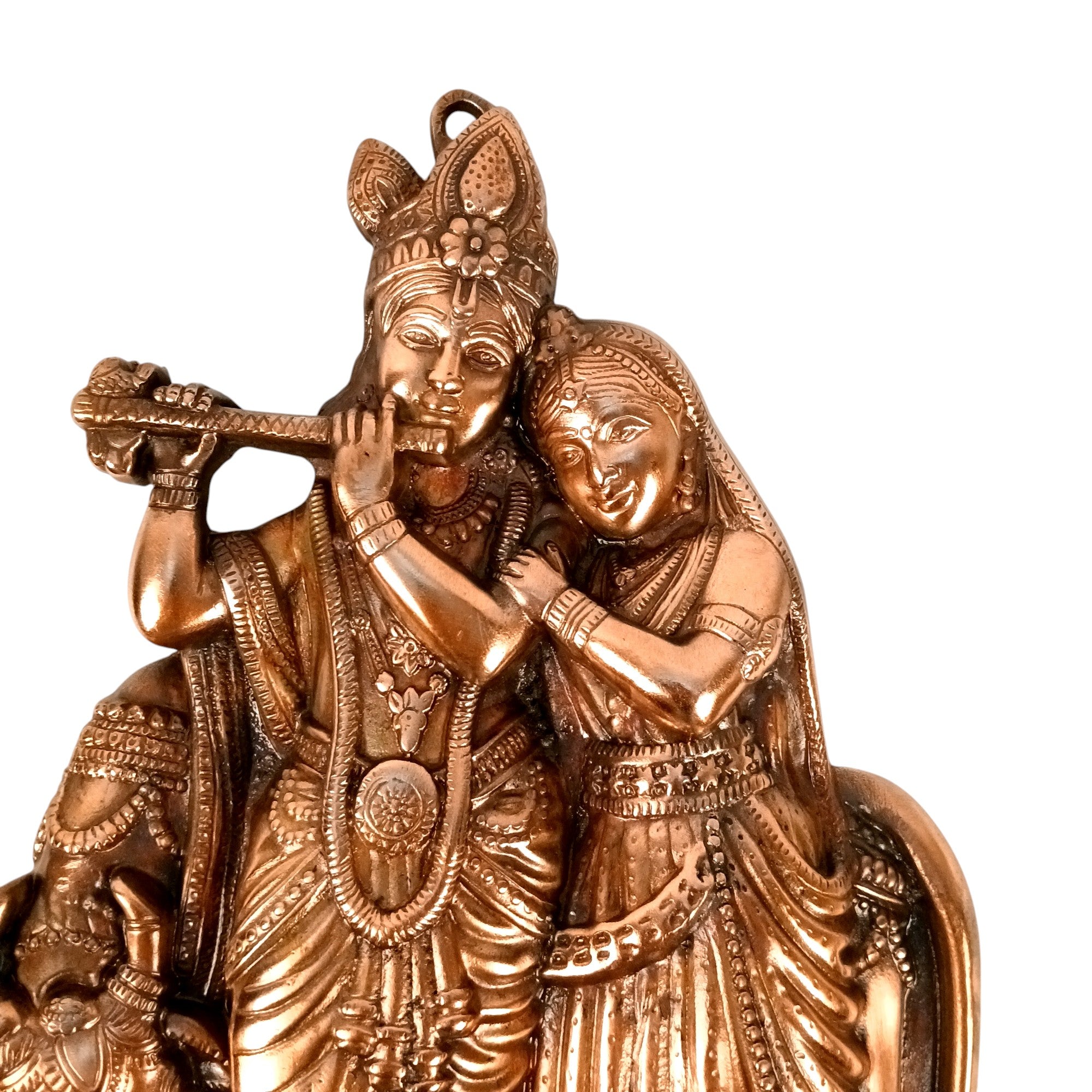 Radha Krishan Wall Hanging Showpiece | Idol for Home Decor | Tabletop & Wall Use | Spiritual Decoration Gift for Living Room, Bedroom & Festivals - 19 Inch - Apkamart