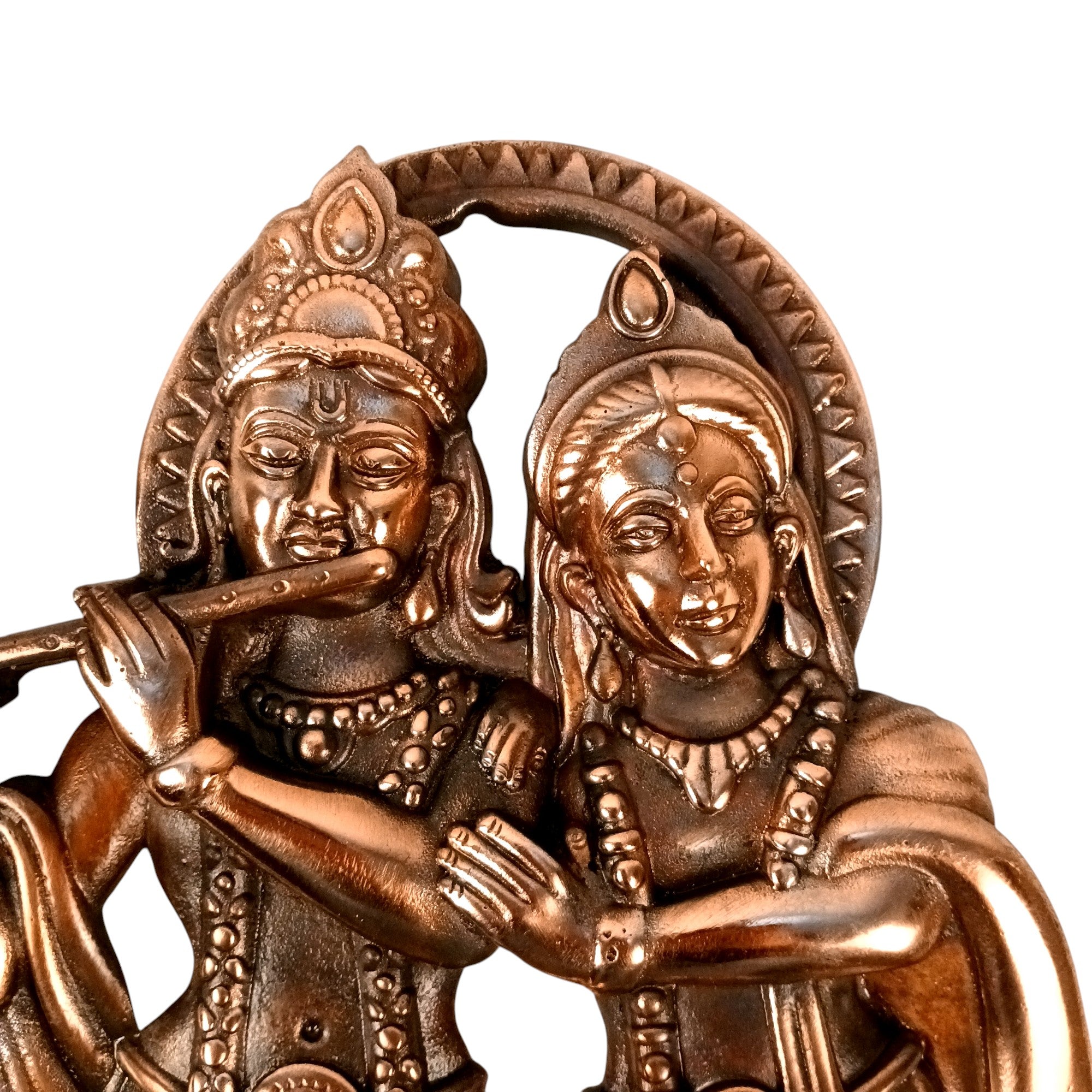 Radha Krishan Wall Hanging Showpiece | Idol for Home & Wall Decor | Spiritual Decoration Gift for Living Room, Bedroom & Festivals - 16 Inch - Apkamart