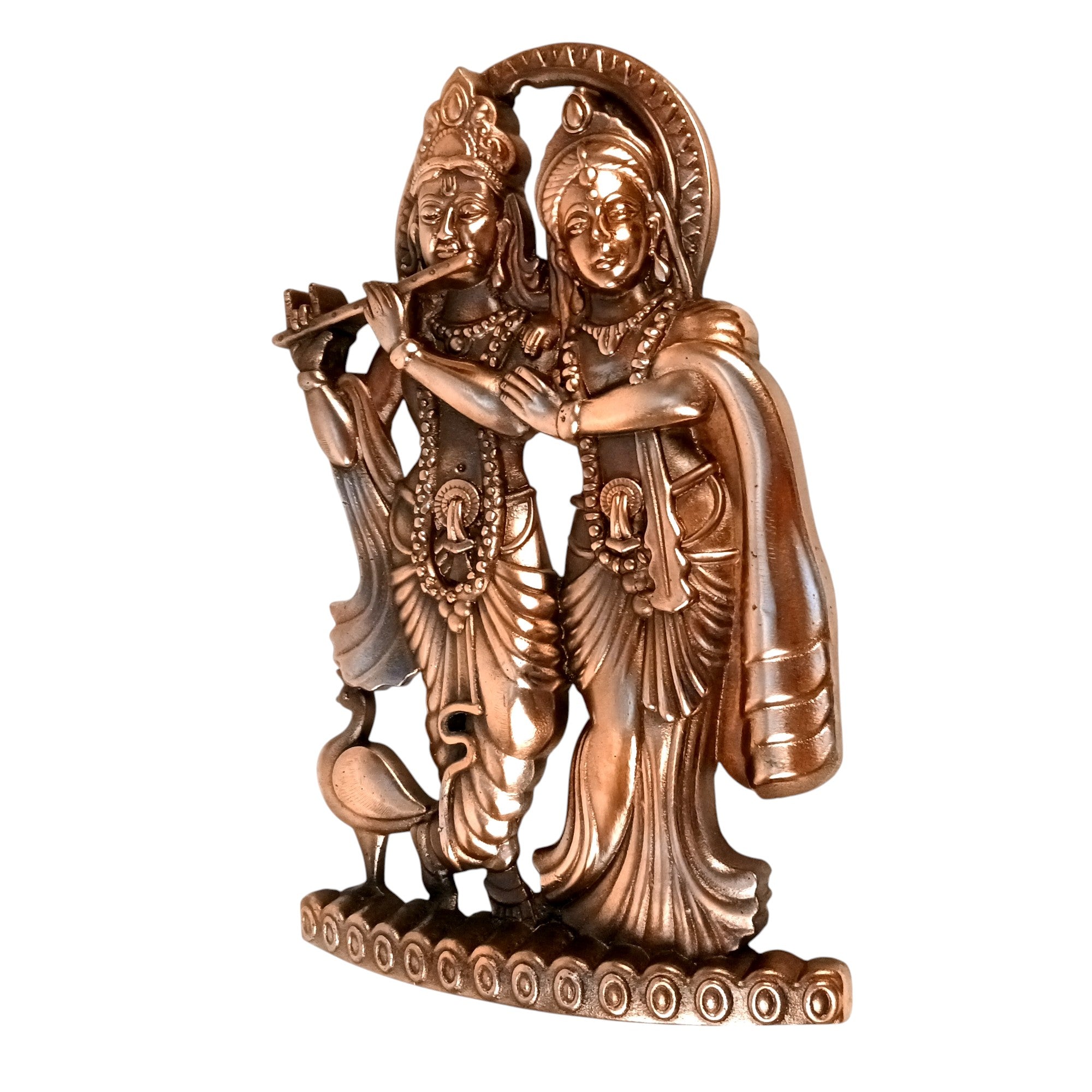Radha Krishan Wall Hanging Showpiece | Idol for Home & Wall Decor | Spiritual Decoration Gift for Living Room, Bedroom & Festivals - 16 Inch - Apkamart