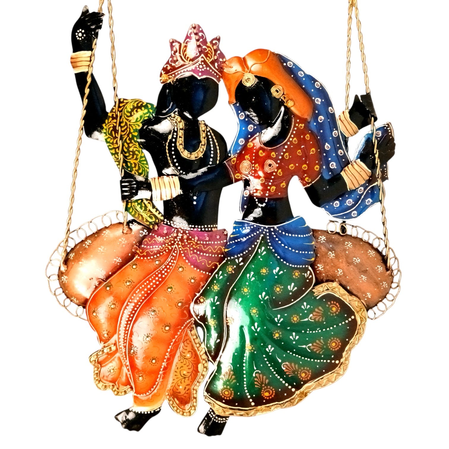 Radha Krishan Wall Hanging for Home Décor | Decorative Wall Art for Living Room, Bedroom & Office | Stylish Wall Hanging Showpiece & Gift Item - 37 Inch - Apkamart