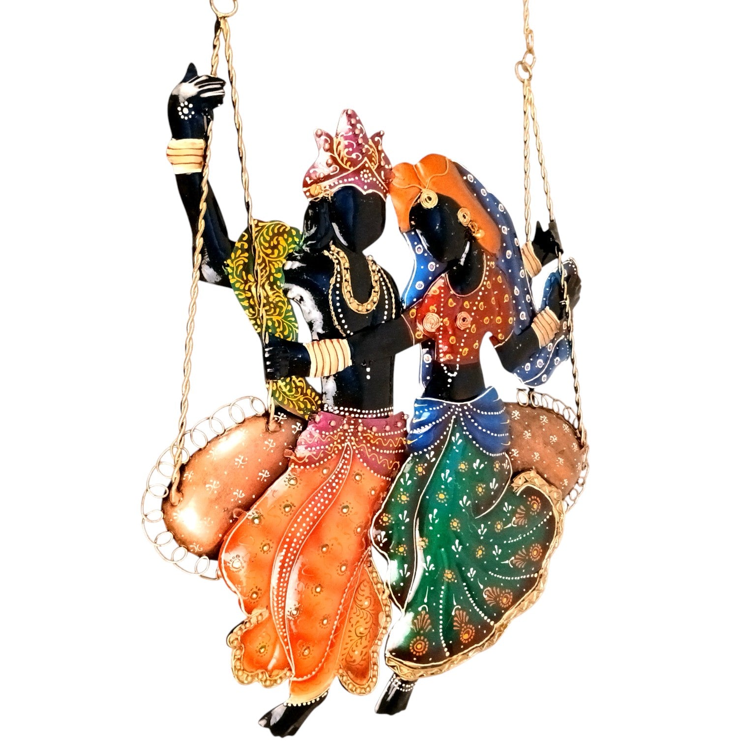 Radha Krishan Wall Hanging for Home Décor | Decorative Wall Art for Living Room, Bedroom & Office | Stylish Wall Hanging Showpiece & Gift Item - 37 Inch - Apkamart