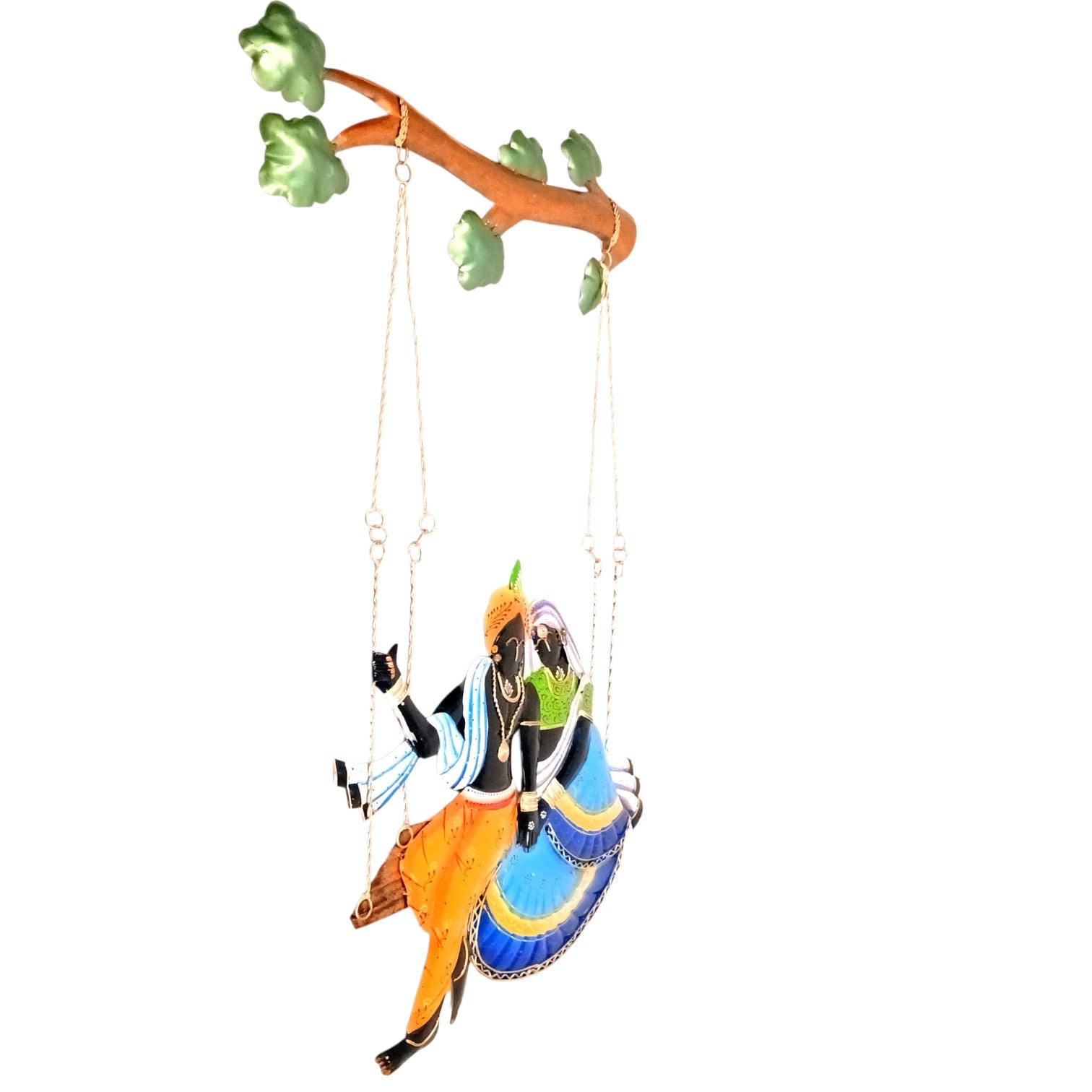 Radha Krishan Wall Hanging for Home Decor | Decorative Wall Art for Living Room, Bedroom & Office | Stylish Wall Hanging Showpiece & Gift Item - 35 Inch - Apkamart