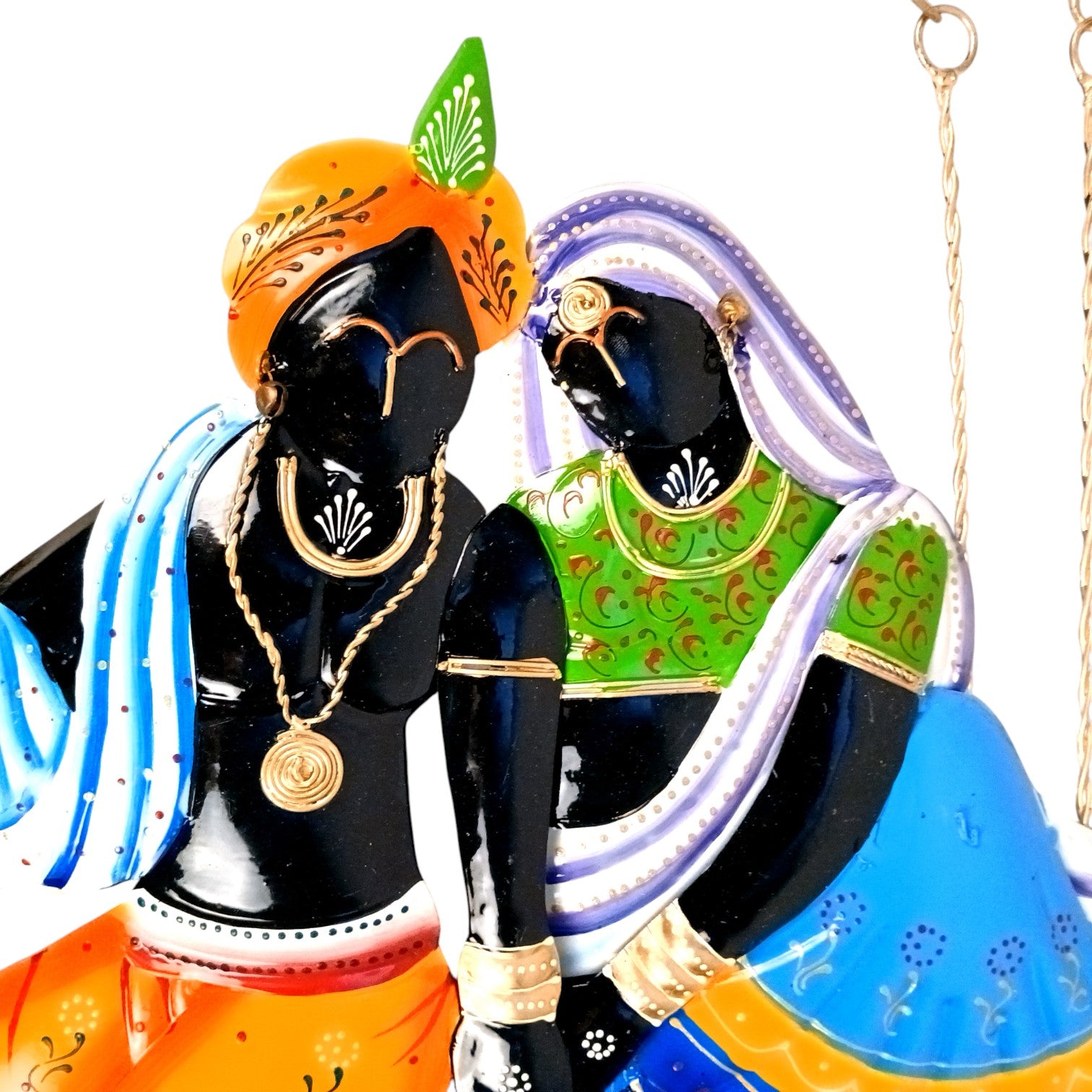 Radha Krishan Wall Hanging for Home Decor | Decorative Wall Art for Living Room, Bedroom & Office | Stylish Wall Hanging Showpiece & Gift Item - 35 Inch - Apkamart