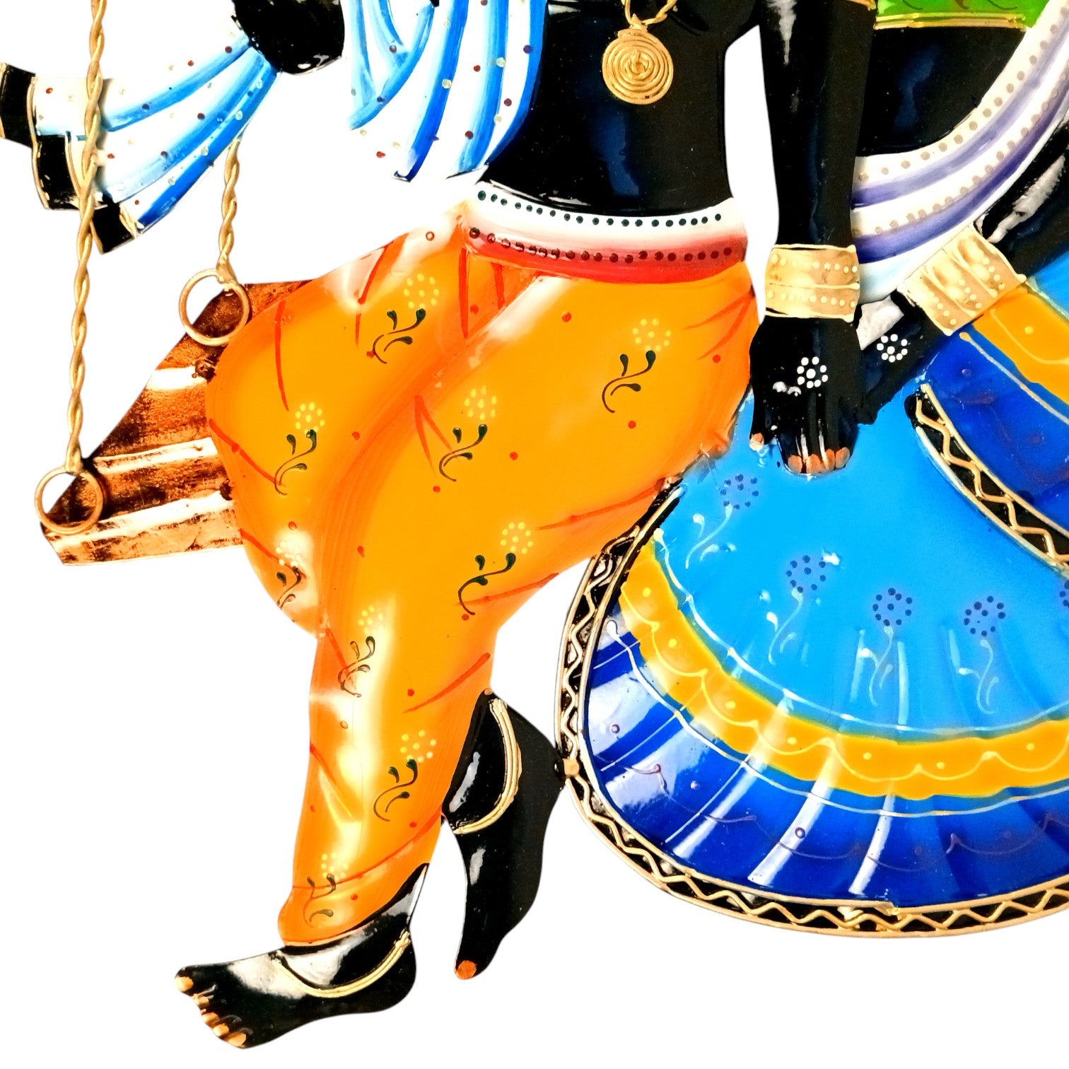 Radha Krishan Wall Hanging for Home Decor | Decorative Wall Art for Living Room, Bedroom & Office | Stylish Wall Hanging Showpiece & Gift Item - 35 Inch - Apkamart