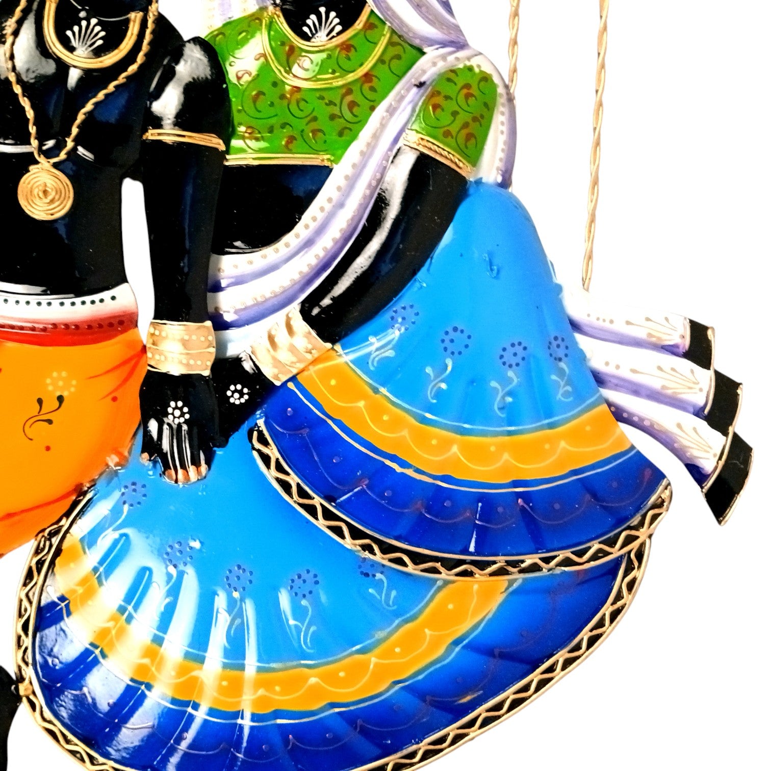 Radha Krishan Wall Hanging for Home Decor | Decorative Wall Art for Living Room, Bedroom & Office | Stylish Wall Hanging Showpiece & Gift Item - 35 Inch - Apkamart