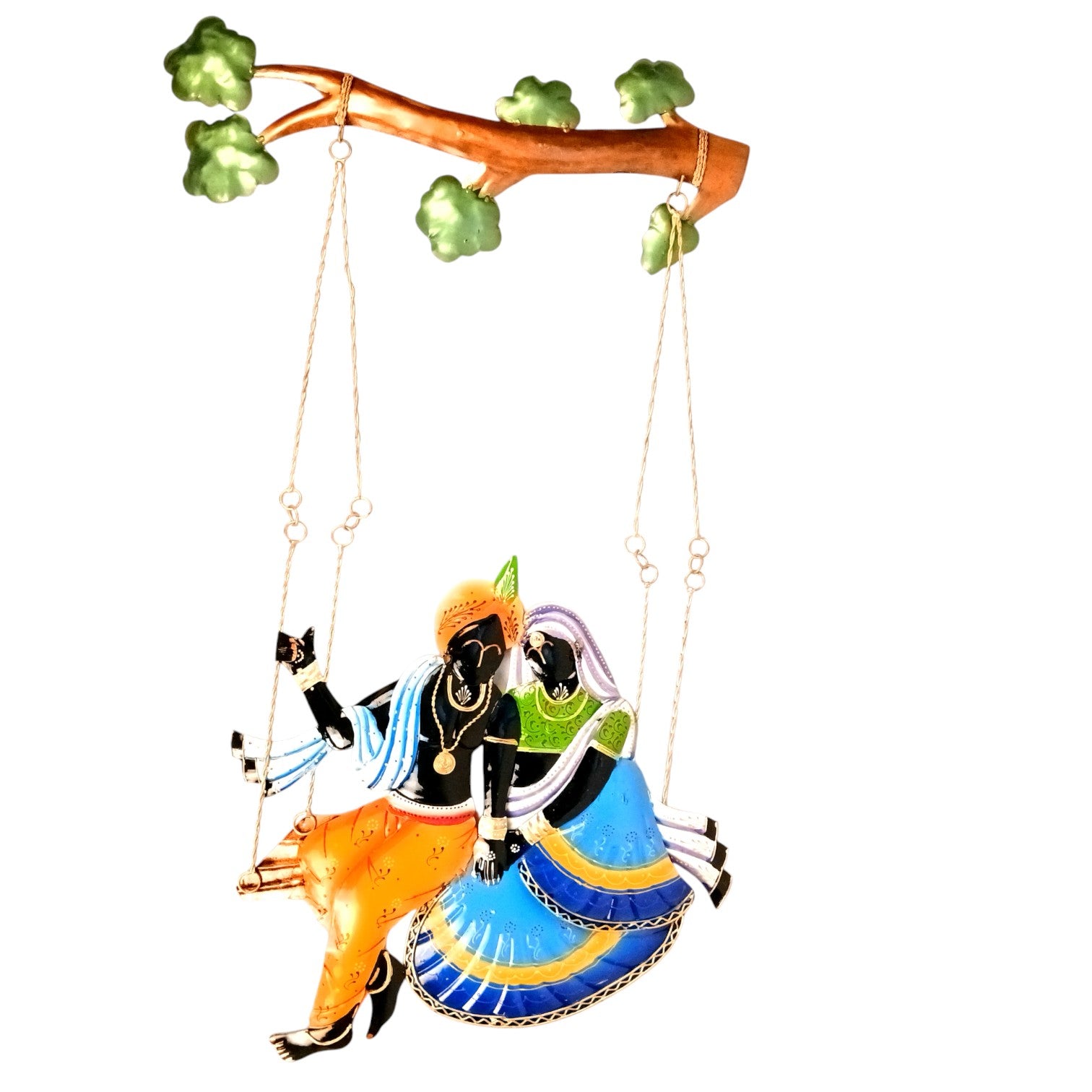 Radha Krishan Wall Hanging for Home Decor | Decorative Wall Art for Living Room, Bedroom & Office | Stylish Wall Hanging Showpiece & Gift Item - 35 Inch - Apkamart