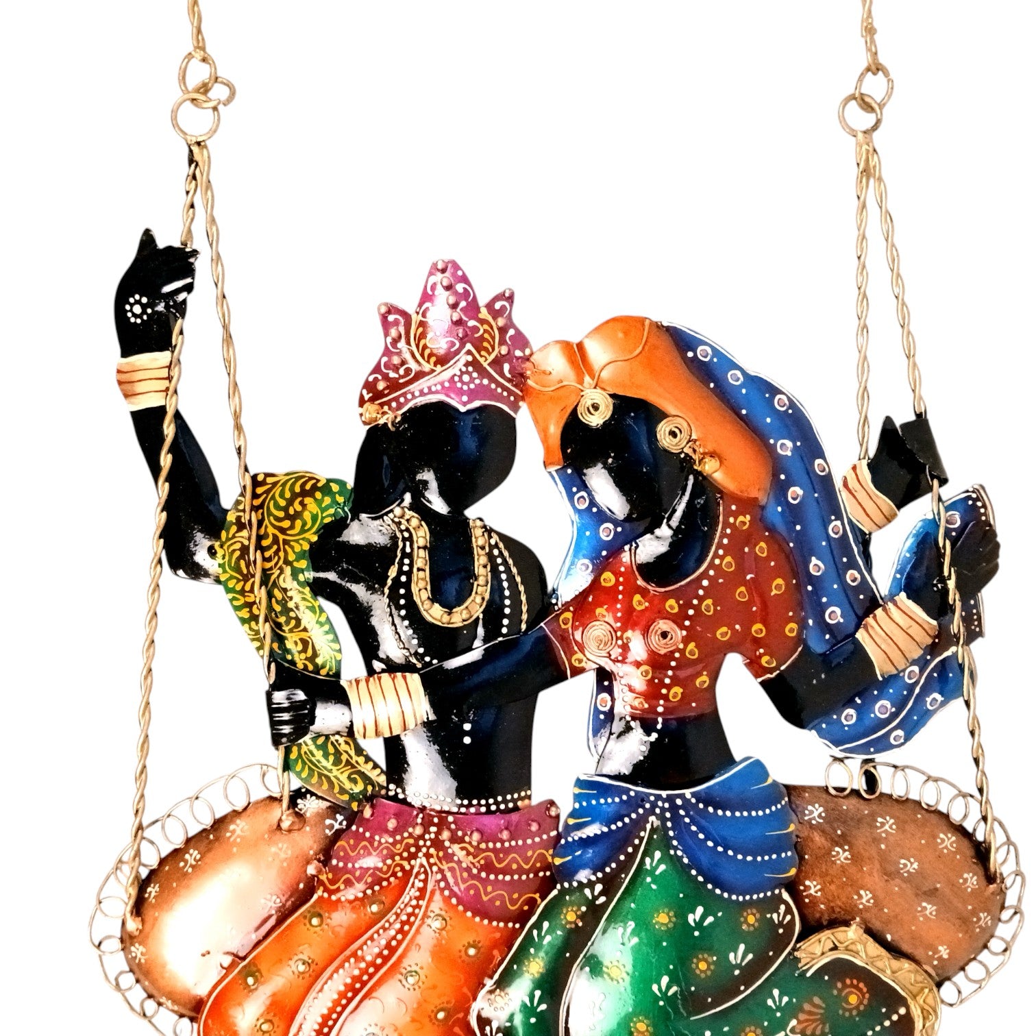 Radha Krishan Wall Hanging for Home Décor | Decorative Wall Art for Living Room, Bedroom & Office | Stylish Wall Hanging Showpiece & Gift Item - 37 Inch - Apkamart