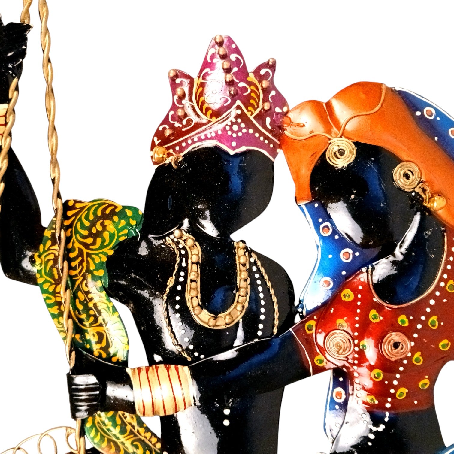 Radha Krishan Wall Hanging for Home Décor | Decorative Wall Art for Living Room, Bedroom & Office | Stylish Wall Hanging Showpiece & Gift Item - 37 Inch - Apkamart