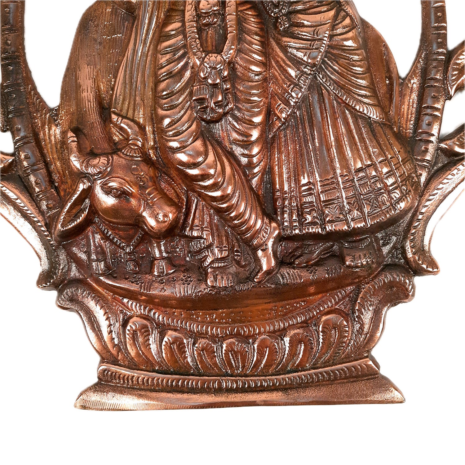 Radha Krishna Idol Wall Hanging Art | Radhe Krishna Wall Statue Murti | Wedding Gift for Couples | Religious Gift - for Home, Living Room, Office, Puja , Entrance Decoration - Apkamart