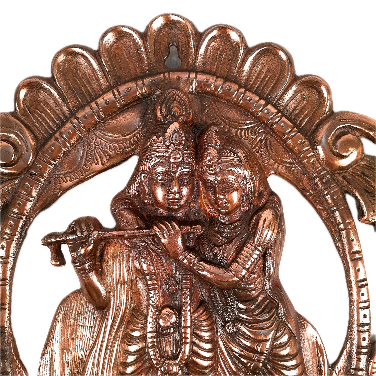 Radha Krishna Idol Wall Hanging Art | Radhe Krishna Wall Statue Murti | Wedding Gift for Couples | Religious Gift - for Home, Living Room, Office, Puja , Entrance Decoration - Apkamart