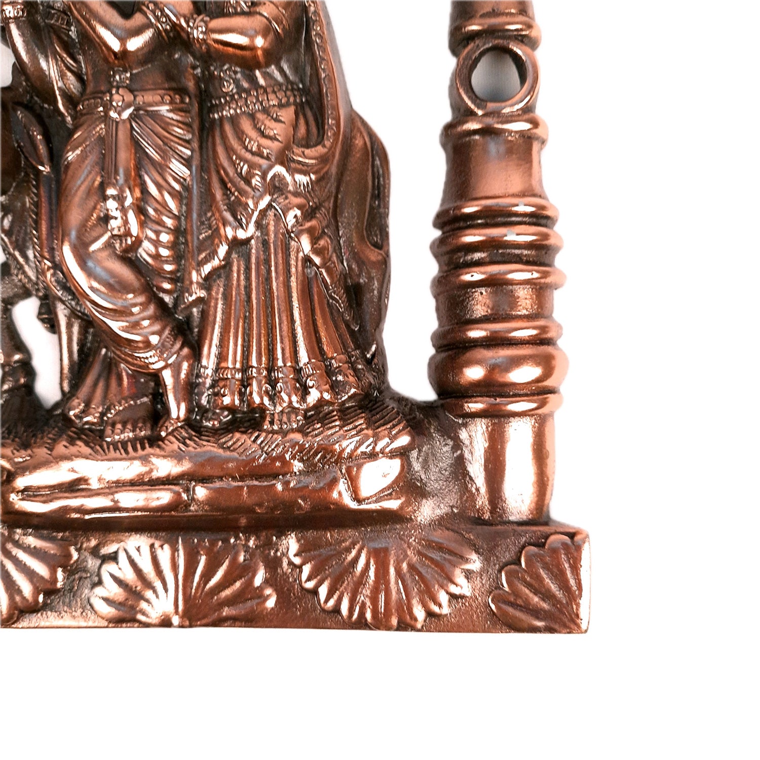 Radha Krishna Wall Hanging Idol | Shri Radha Krishna With Cow Wall Decor Statue Murti - for Gift, Home, Living Room, Office, Puja Room Decoration & Wedding Gifts - 14 Inch - Apkamart