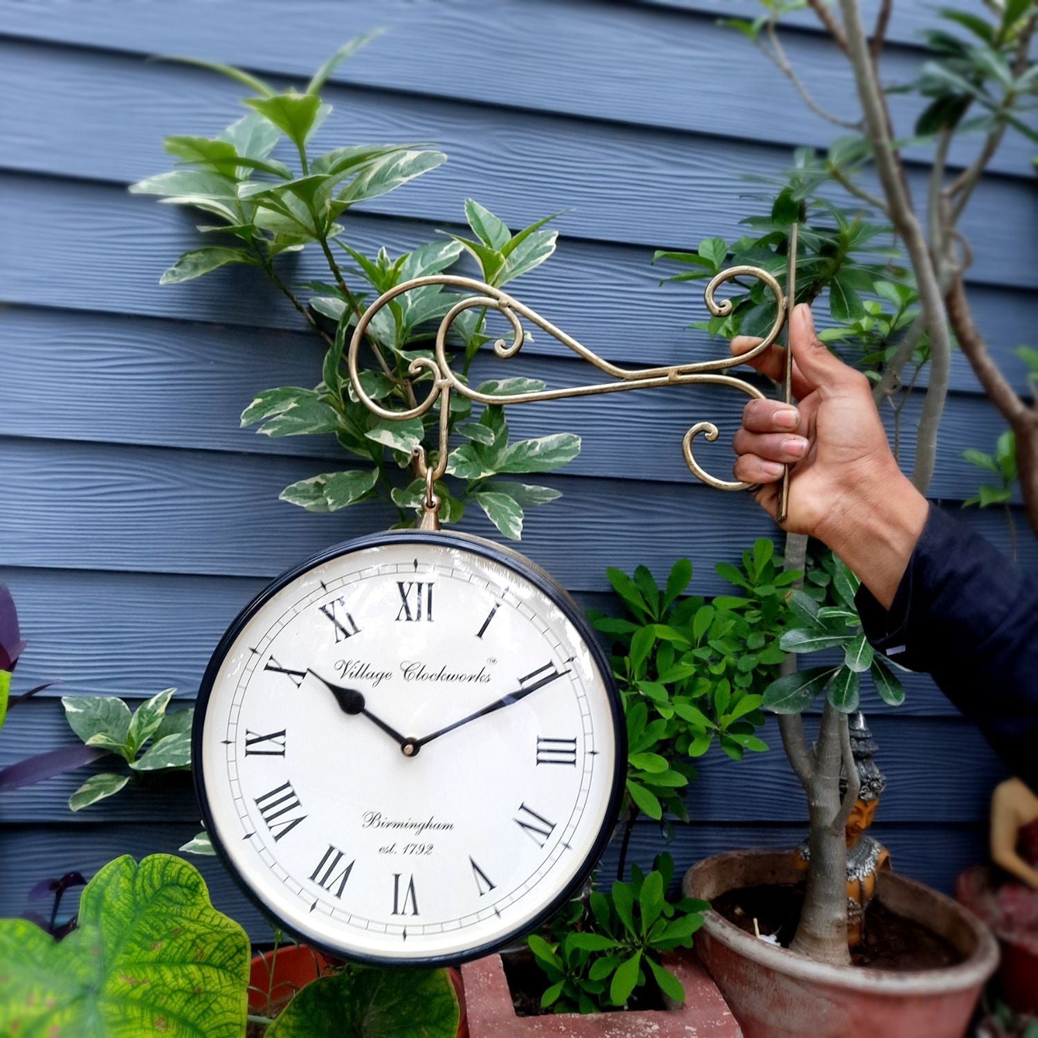 Railway Station Clock - For Home & Wall Décor - 10 Inch - ApkaMart #Style_Style 2