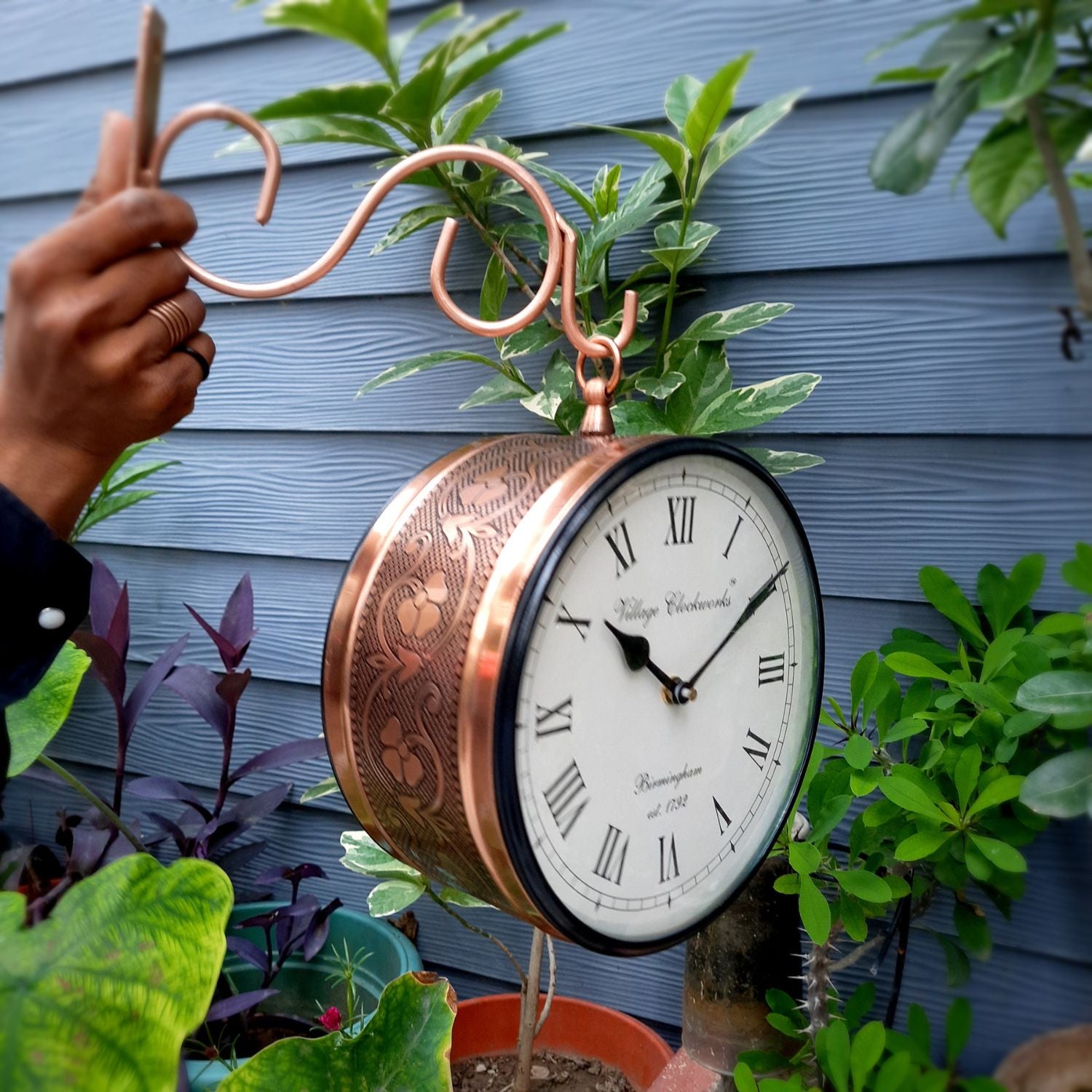 Vintage Clock | Railway Clock - 6 Inch - ApkaMart #Style_Design 2