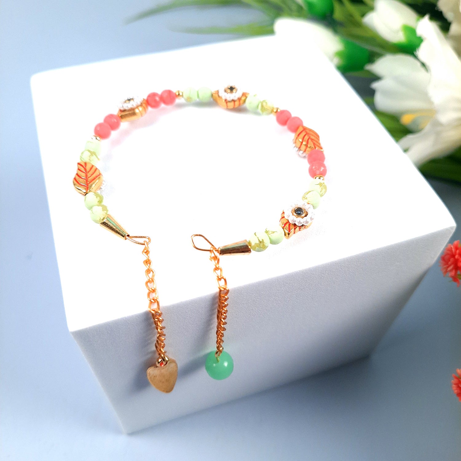 Rakhi Bracelet Designer | Chudi Rakhi Designer Combo for Bhabhi, Sister in Law - apkamart