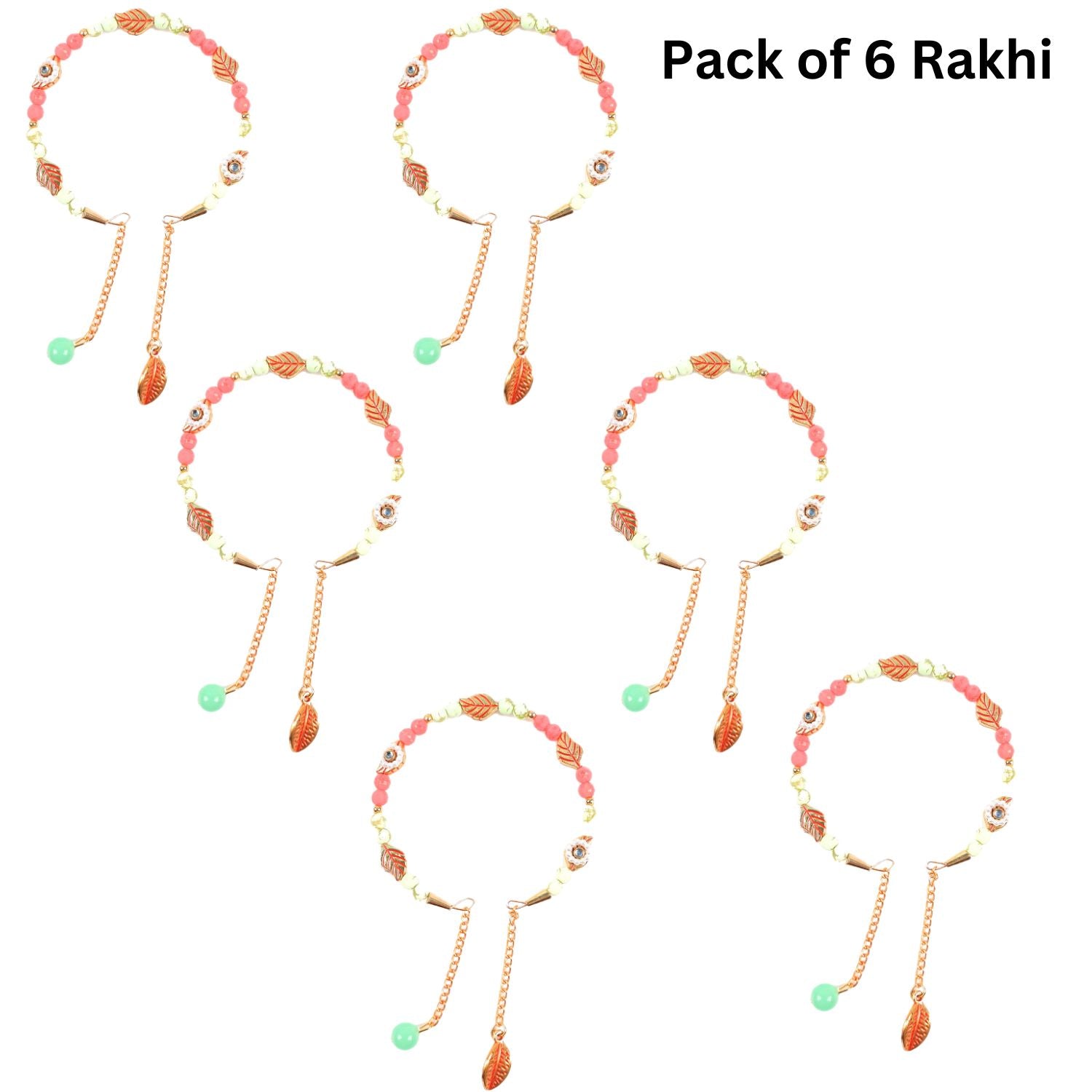 Rakhi Bracelet Designer | Chudi Rakhi Designer Combo for Bhabhi, Sister in Law - apkamart #Style_Pack of 6