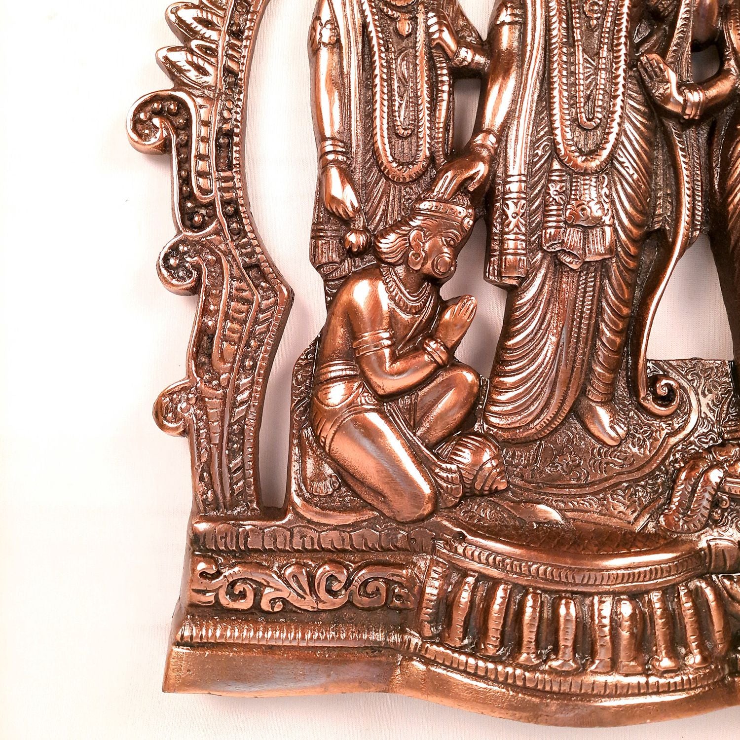 Ram Darbar Wall Hanging Statue | Shri Ram, Sita, Laxman With Hanuman Wall Idol - for Puja Room, Home, Living Room, Temple, Office & Gifts - 16 Inch - apkamart