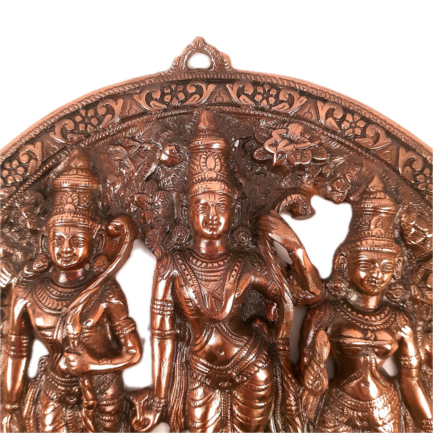 Ram Darbar Wall Hanging Statue | Shri Ram, Sita, Laxman With Hanuman Wall Idol - for Puja Room, Home, Living Room, Temple, Office & Gifts - 16 Inch - Apkamart