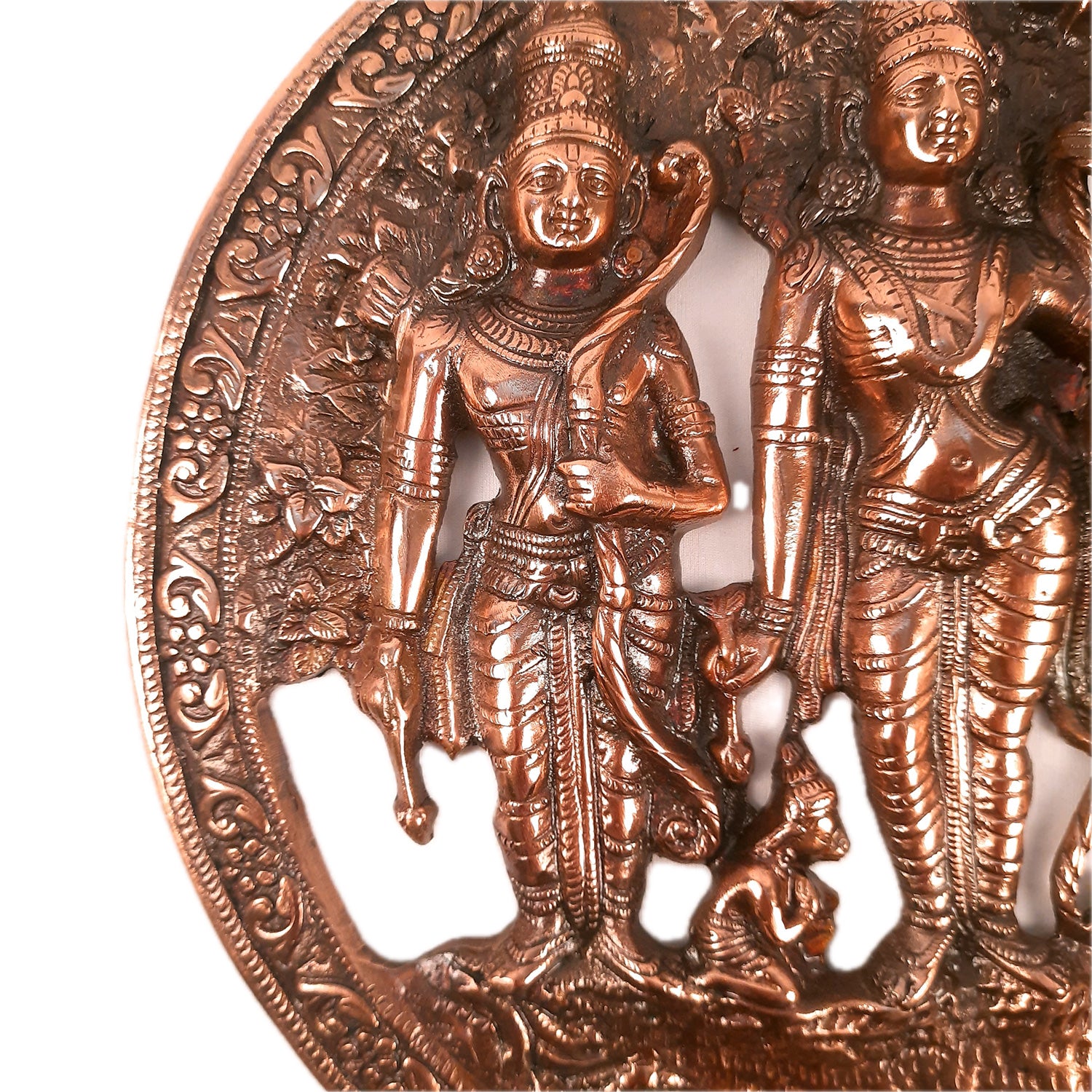 Ram Darbar Wall Hanging Statue | Shri Ram, Sita, Laxman With Hanuman Wall Idol - for Puja Room, Home, Living Room, Temple, Office & Gifts - 16 Inch - Apkamart