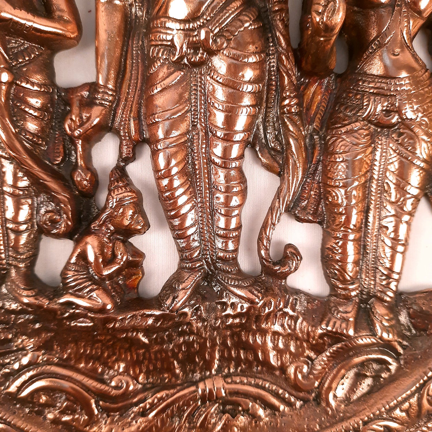 Ram Darbar Wall Hanging Statue | Shri Ram, Sita, Laxman With Hanuman Wall Idol - for Puja Room, Home, Living Room, Temple, Office & Gifts - 16 Inch - Apkamart