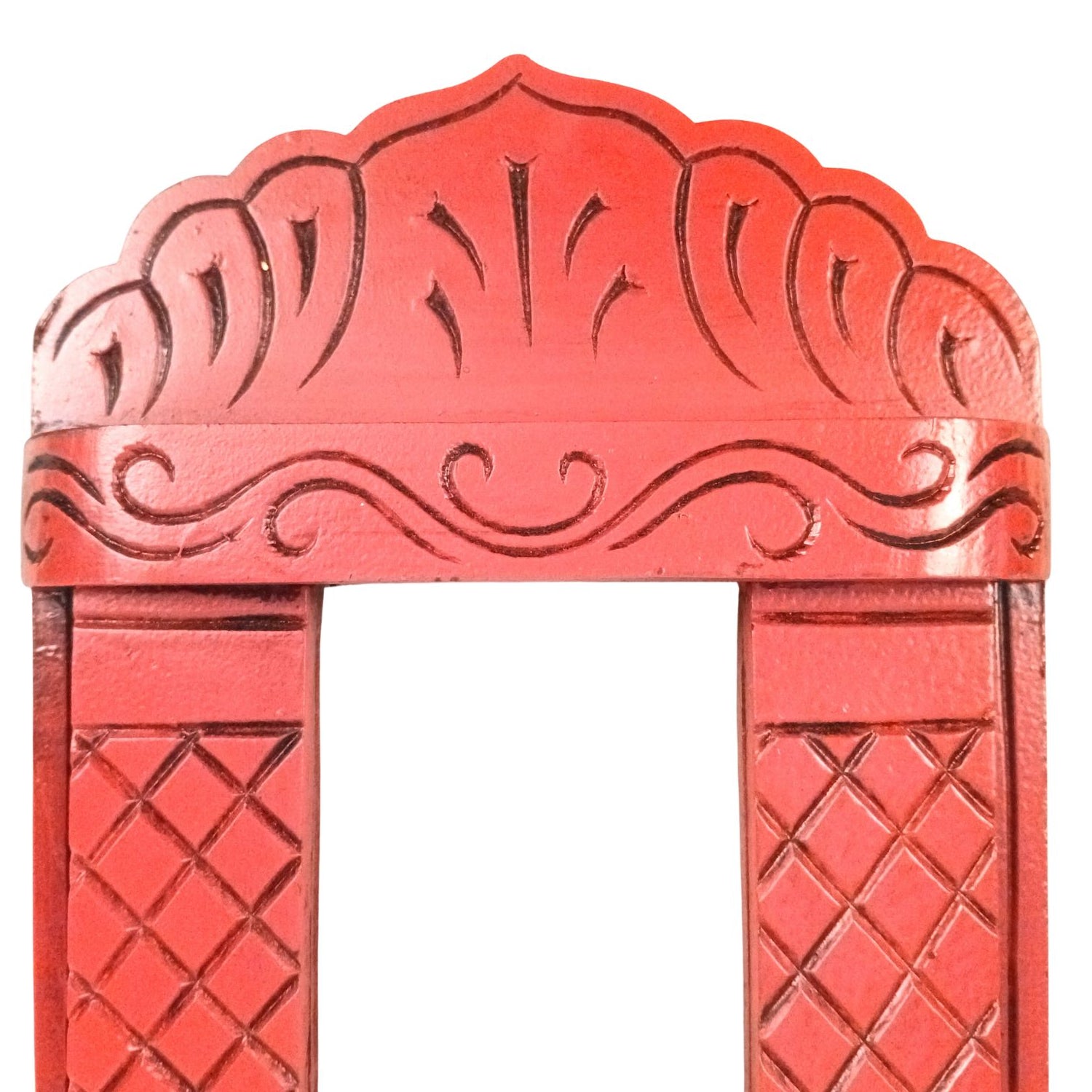 Wooden Jharokha Window Wall Hanging | Rajasthani Decor - 15 inch-Apkamart