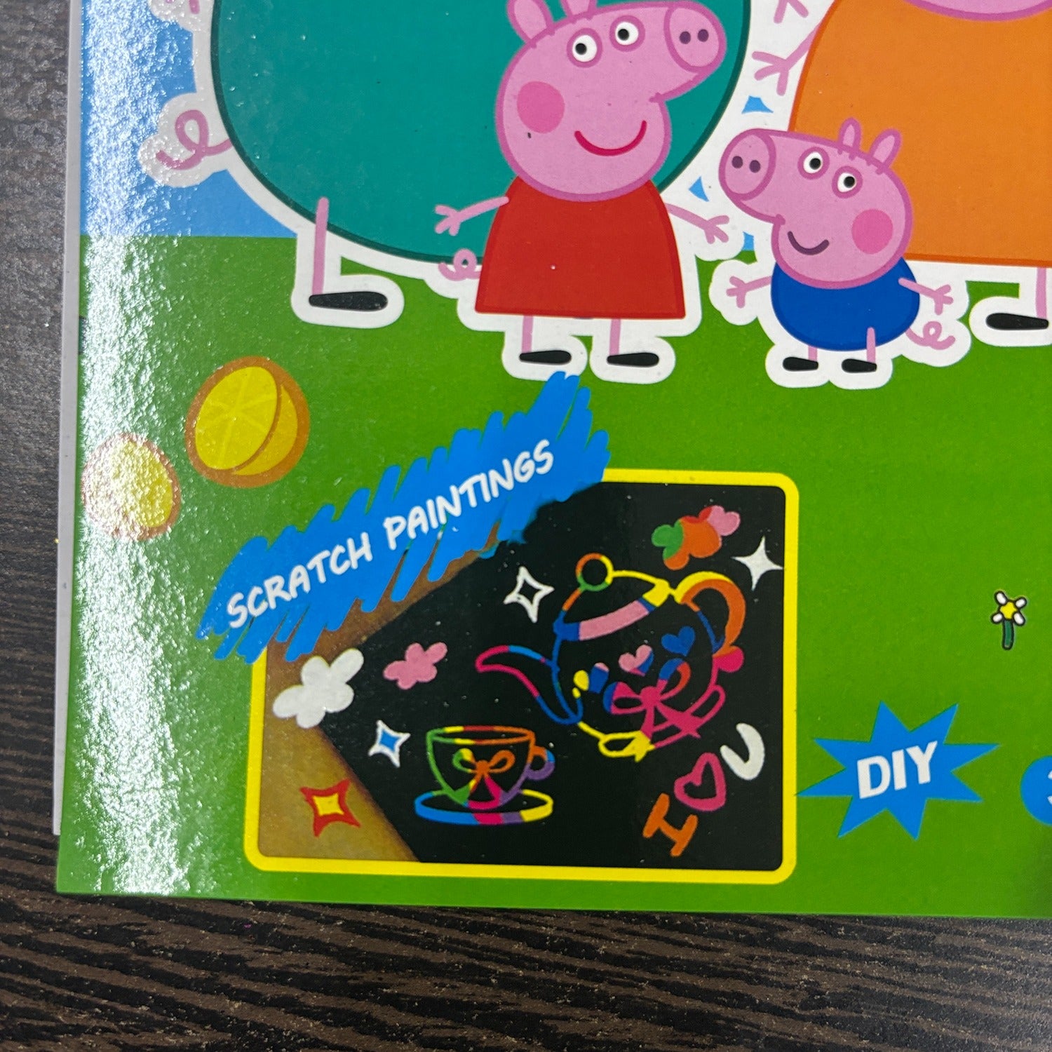 Pig Design Scratch Paper Art & Craft Magic Coloring Book for Kids | Drawing & Coloring Book | Creative DIY Art Notebook | Fun Return Gift for Birthday Parties