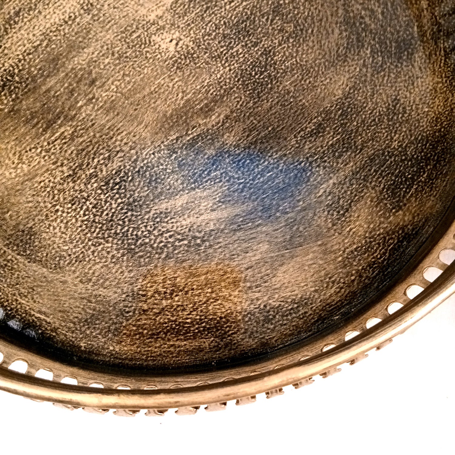 Serving Tray Set | Metal Trays For Tea, Coffee & Snacks | Multipurpose Decorative Tray & Platters - For Home, Dining Table Organization, Kitchen & Gifts - 12 Inch (Pack of 2) - Apkamart