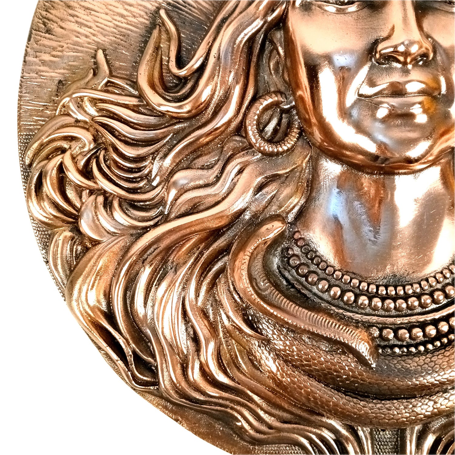 Shiv Wall Hanging | Mahadev Shiva Face Wall Art Large Size - for Home, Puja Room, Big Walls Decor, Living Room & Gift - 24 Inch - Apkamart #Size_21 Inch