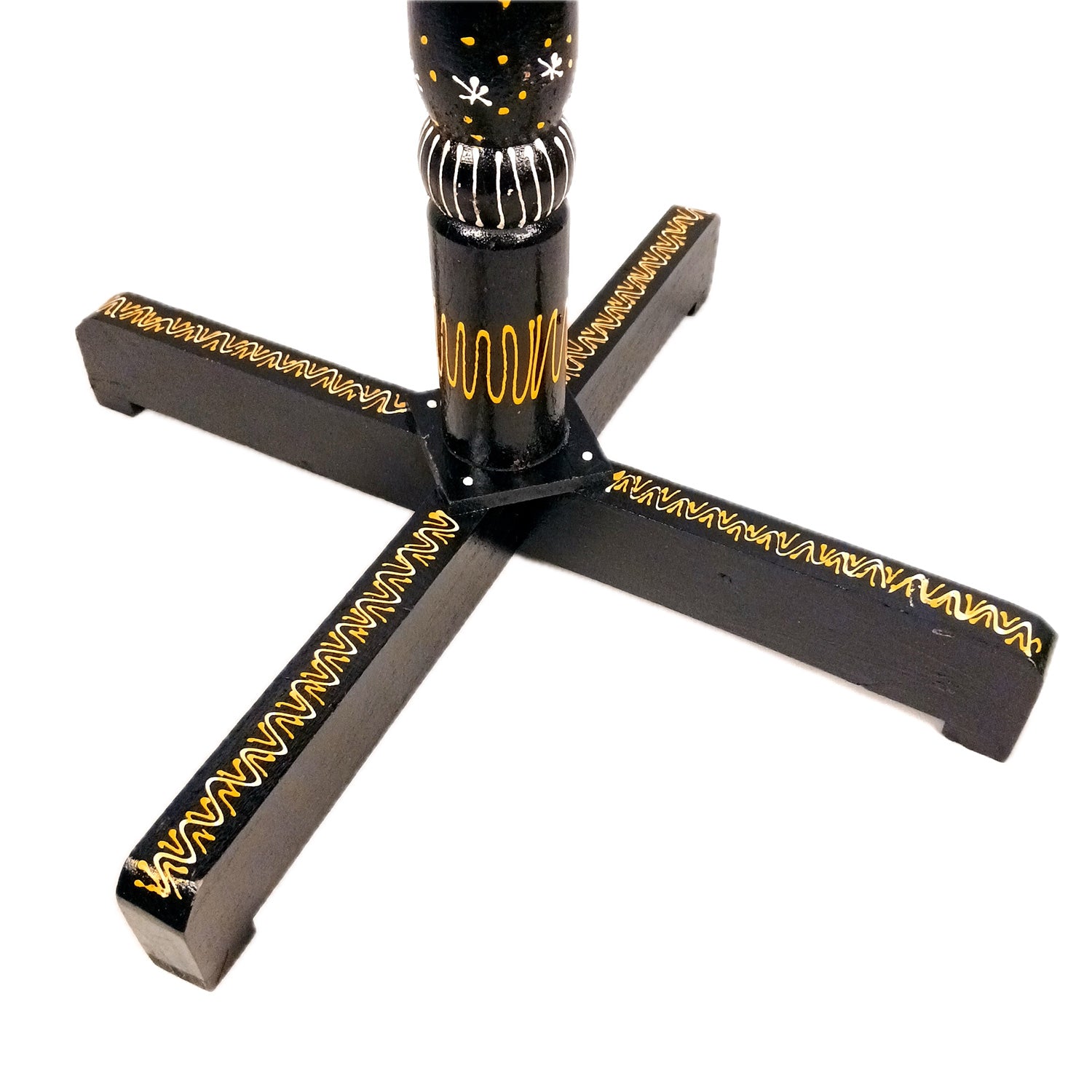 Wooden Stool Side Table | Handicraft End Table | Bed Side Table - For Living room, Sitting, Home Decor, Sofa Corner & Gifts - 20 Inch - Apkamart