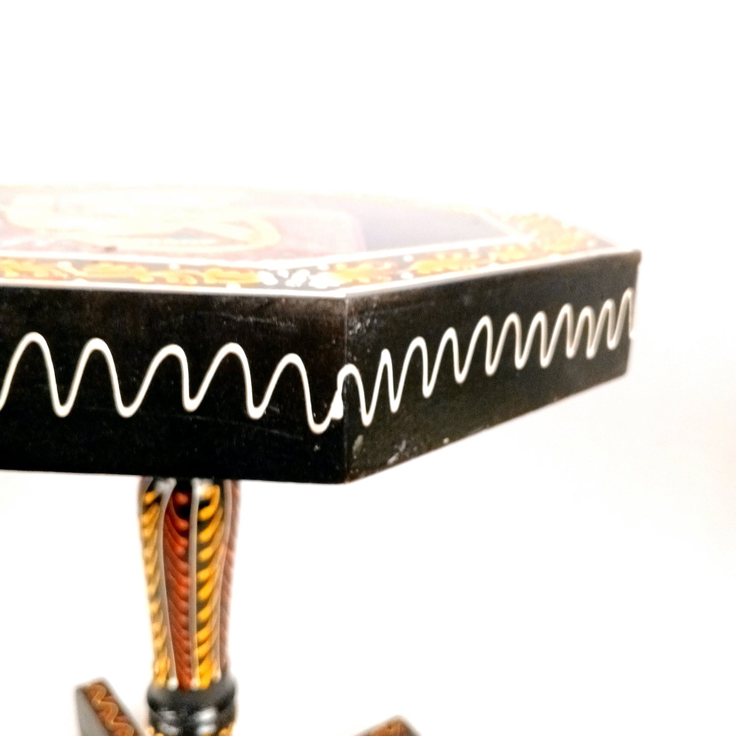 Wooden Side Table Stool - Bani Thani Design | End Table | Bed Side Table - For Living room, Sitting, Plant Stand, Home Decor & Gifts - 18 Inch - Apkamart