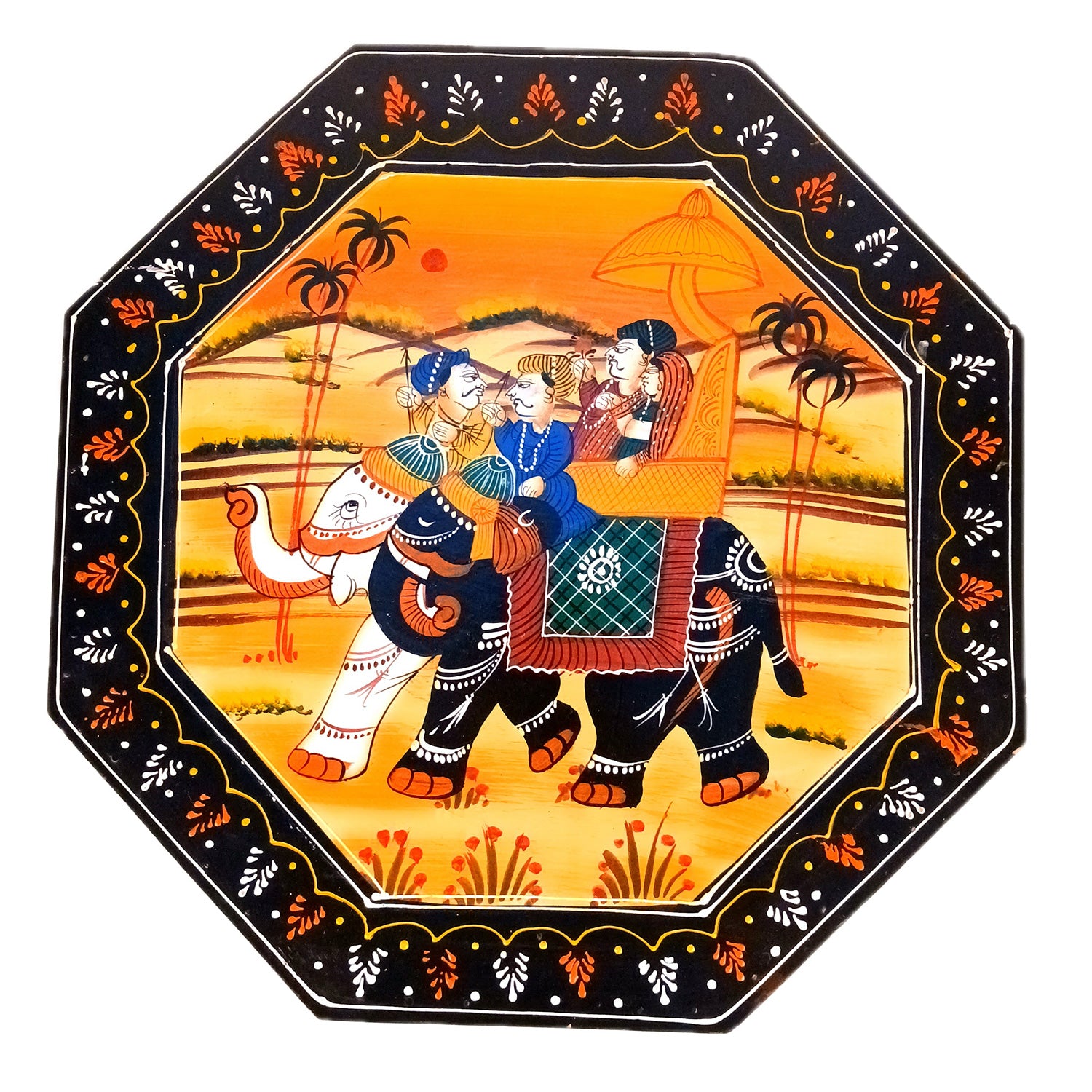 Wooden Stool Side Table | Handicraft End Table | Bed Side Table - For Living room, Sitting, Home Decor, Sofa Corner & Gifts - 20 Inch - Apkamart