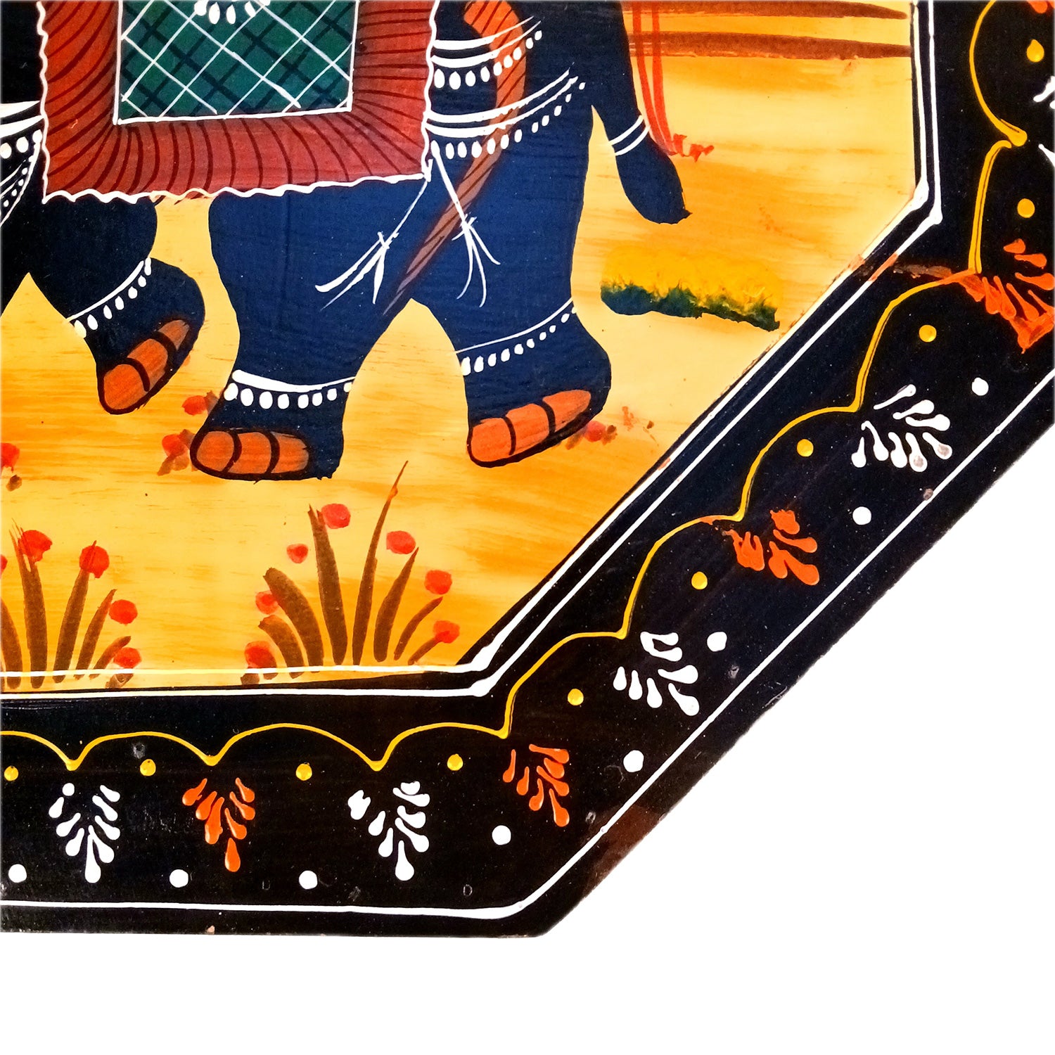 Wooden Stool Side Table | Handicraft End Table | Bed Side Table - For Living room, Sitting, Home Decor, Sofa Corner & Gifts - 20 Inch - Apkamart