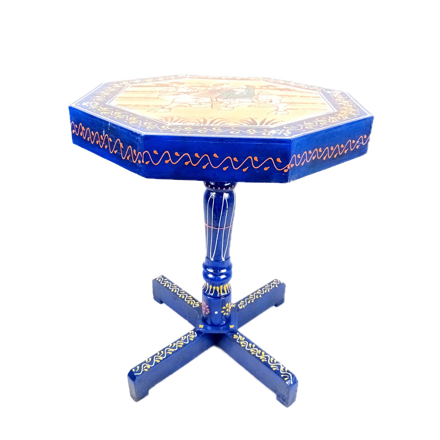 Wooden Side Table Stool | End Table | Bed Side Table - For Living room, Sitting, Plant Stand, Home Decor & Gifts - 18 Inch - Apkamart