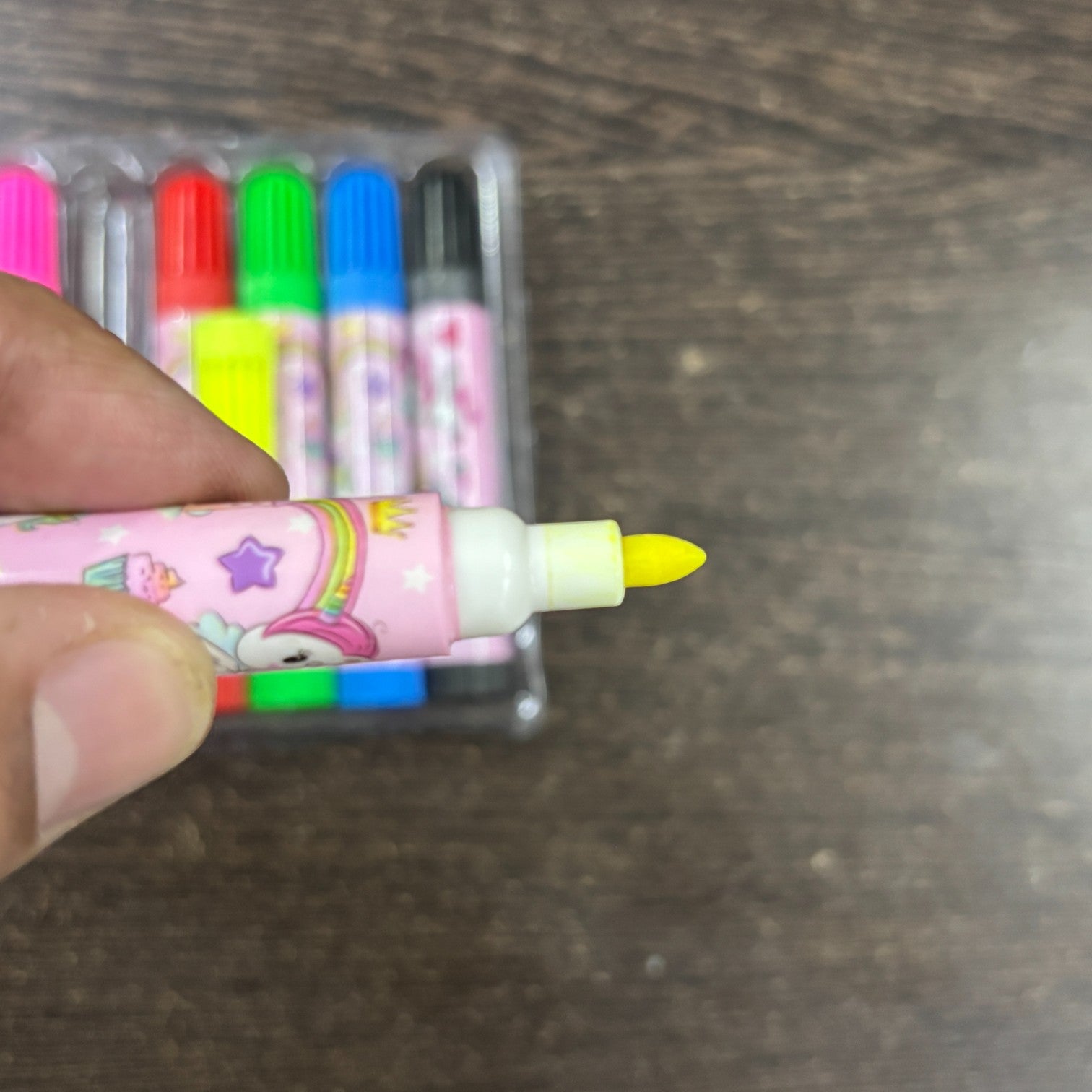 Mini Sketch Pen | Coloring Pen Set for Kids, School, Drawing, Art & Craft, Birthday Return Gifts, Students Stationery – 6 Multicolor Mini Sketch Pens in Each Pack