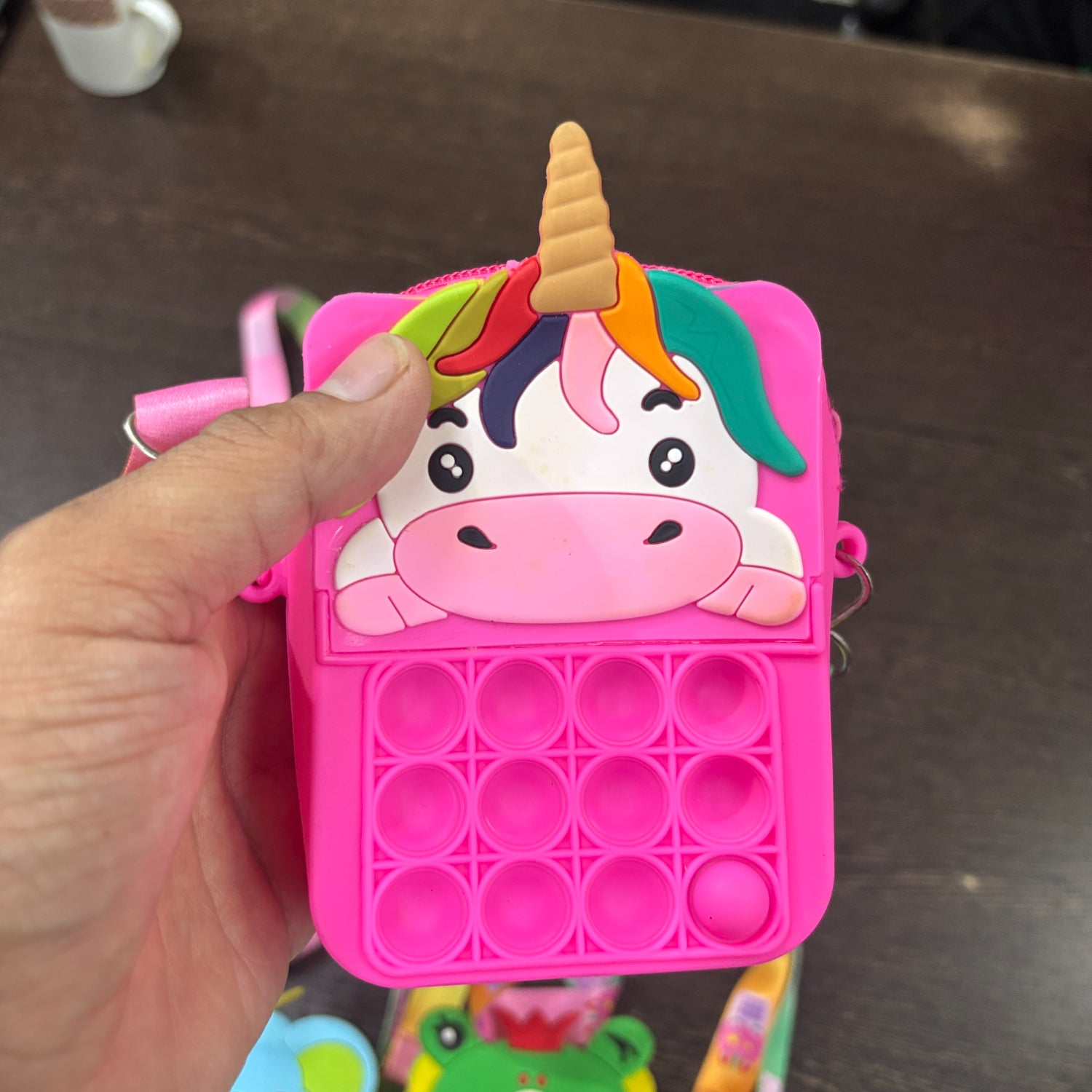 Pop It Sling Bag for Kids | Cute Push Bubble Crossbody Bag for Girls & Boys | Fidget Toy Sling Bag for School, Travel & Daily Use - Apkamart