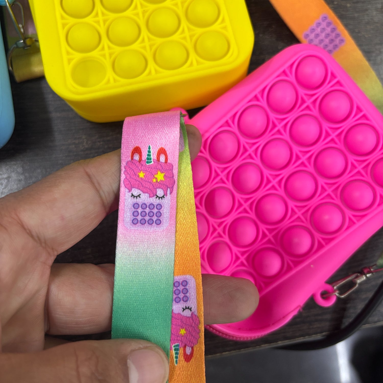 Pop It Sling Bag for Kids | Cute Push Bubble Crossbody Bag for Girls & Boys | Fidget Toy Sling Bag for School, Travel & Daily Use - Apkamart