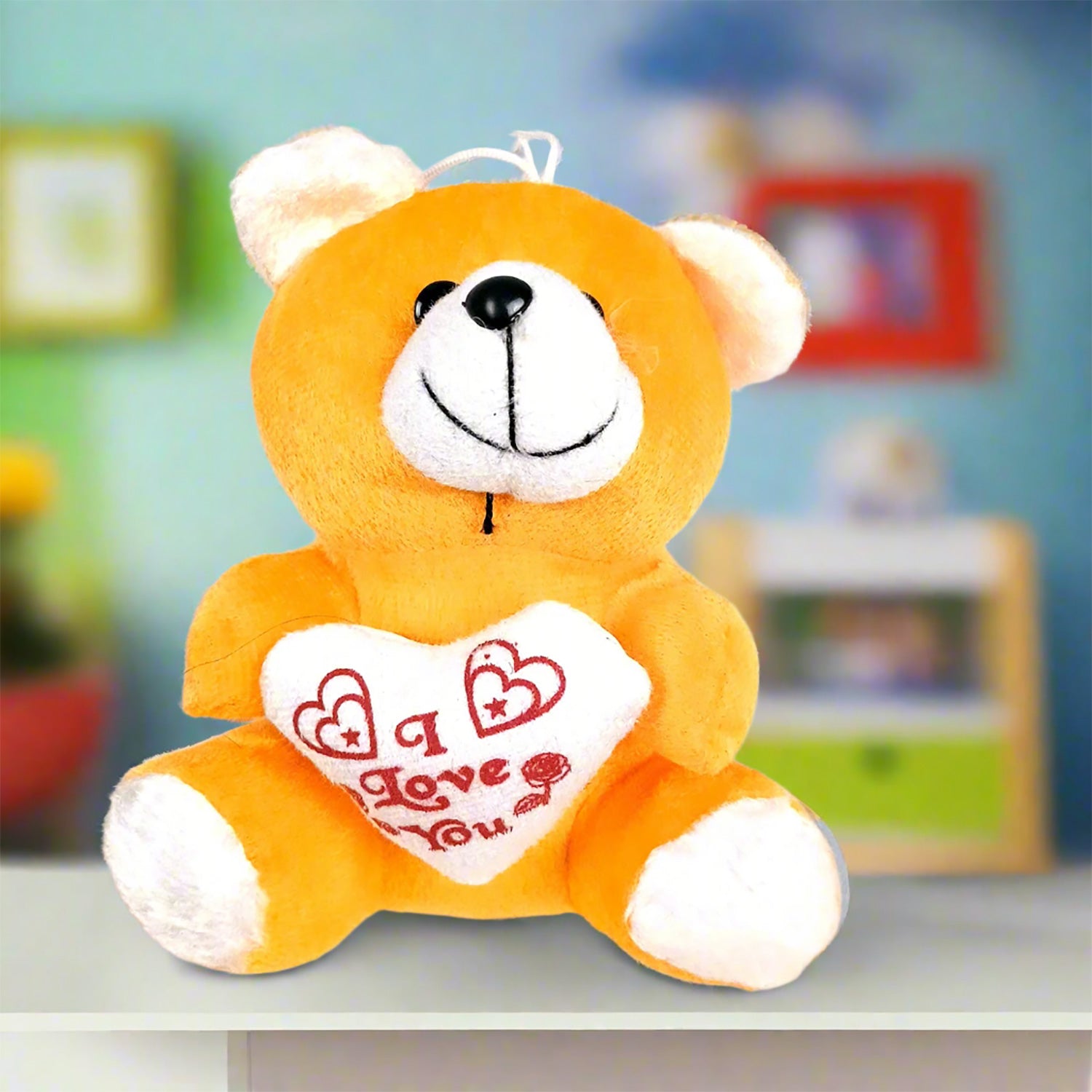 Teddy Bear Soft Toy Small Plush Toys Cute Stuffed Animal for Car Dashboard for Kids, Babies, Boys, Girls, Friends, Gifts, Birthday, Friendship