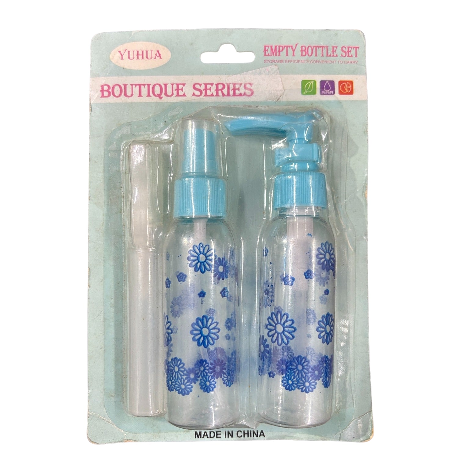 Spray Bottles Set Refillable Leak Proof Mini Plastic Containers for Perfume Shampoo Lotion Sanitizer Makeup Liquid Toiletries Portable Travel Accessories - Pack Of 1 - Apkamart