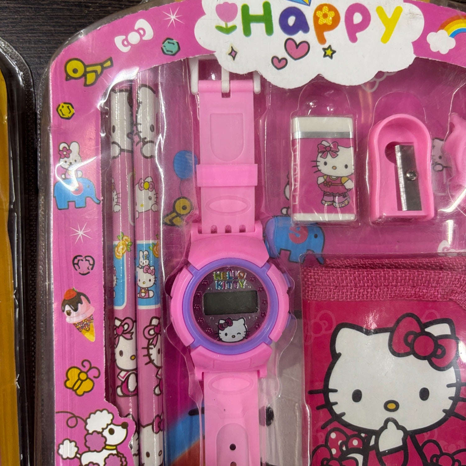 Cartoon Design Stationary Kit for Kids & Students | Complete School Stationary Kit with Pencil, Eraser, Diary, Watch & Study Essentials