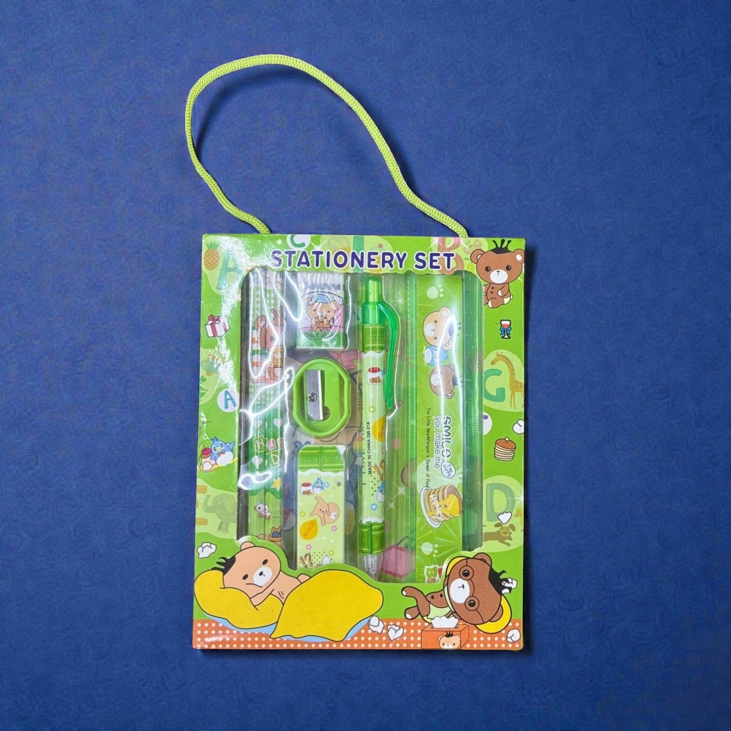 Stationary Kit for Kids & Students | Complete School Stationary Kit with Pencil, Eraser, Scale Sharpener & Study Essentials - Apkamart #Style_Pack Of 1