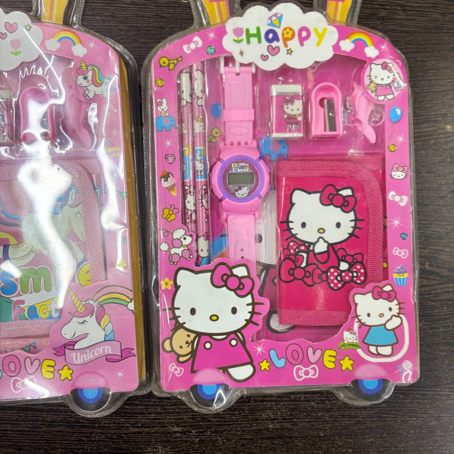 Cartoon Design Stationary Kit for Kids & Students | Complete School Stationary Kit with Pencil, Eraser, Diary, Watch & Study Essentials