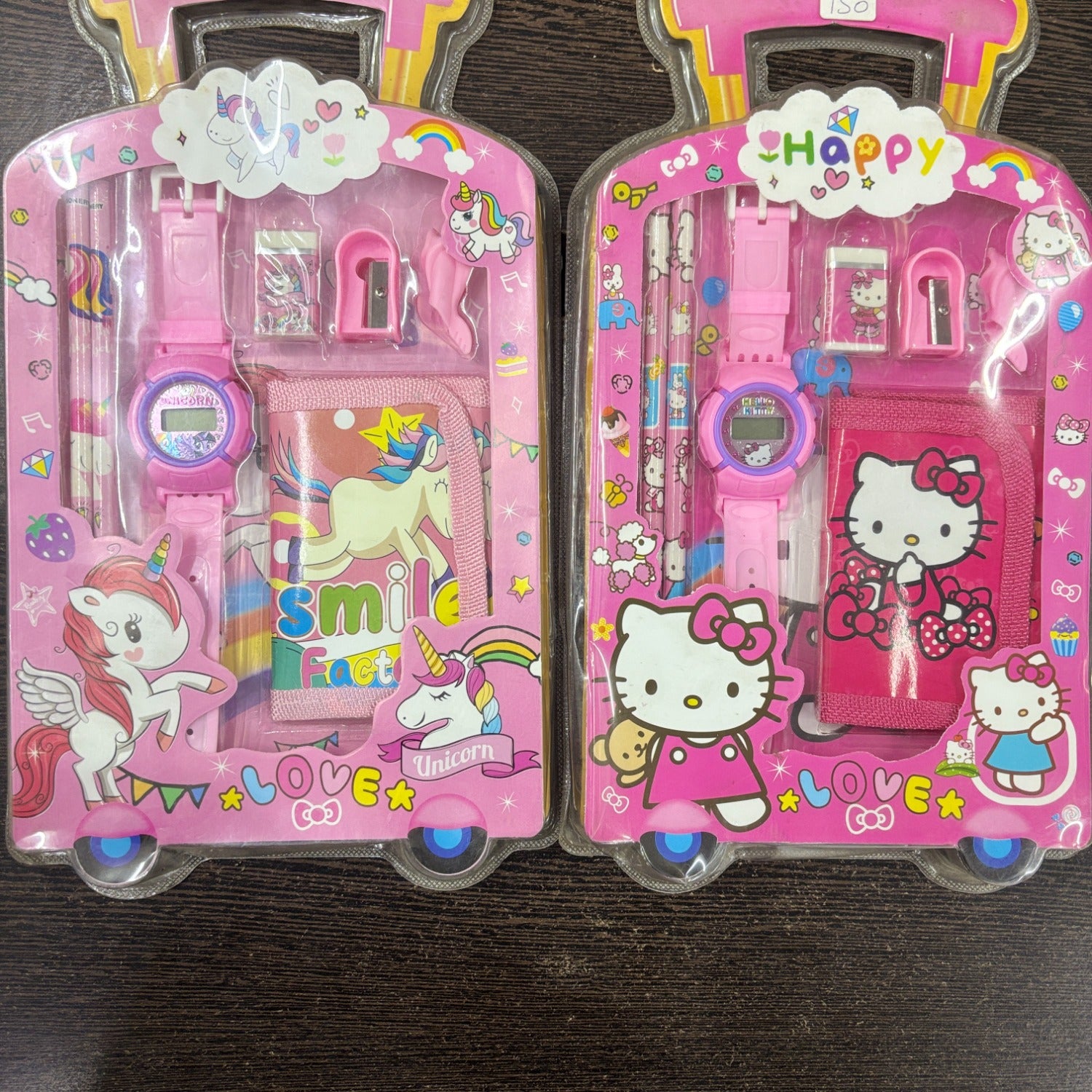 Cartoon Design Stationary Kit for Kids & Students | Complete School Stationary Kit with Pencil, Eraser, Diary, Watch & Study Essentials