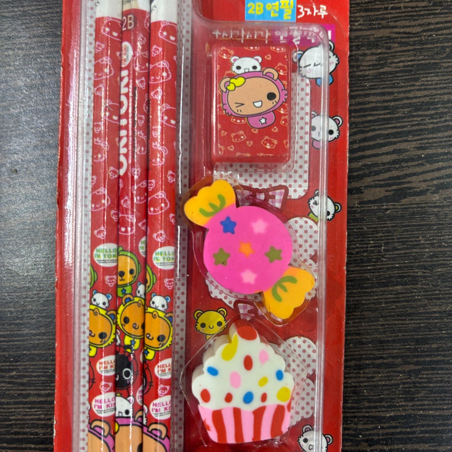 Cartoon Design Stationary Kit for Kids & Students | Complete School Stationary Kit with Pencil, Eraser, Sharpener & Study Essentials