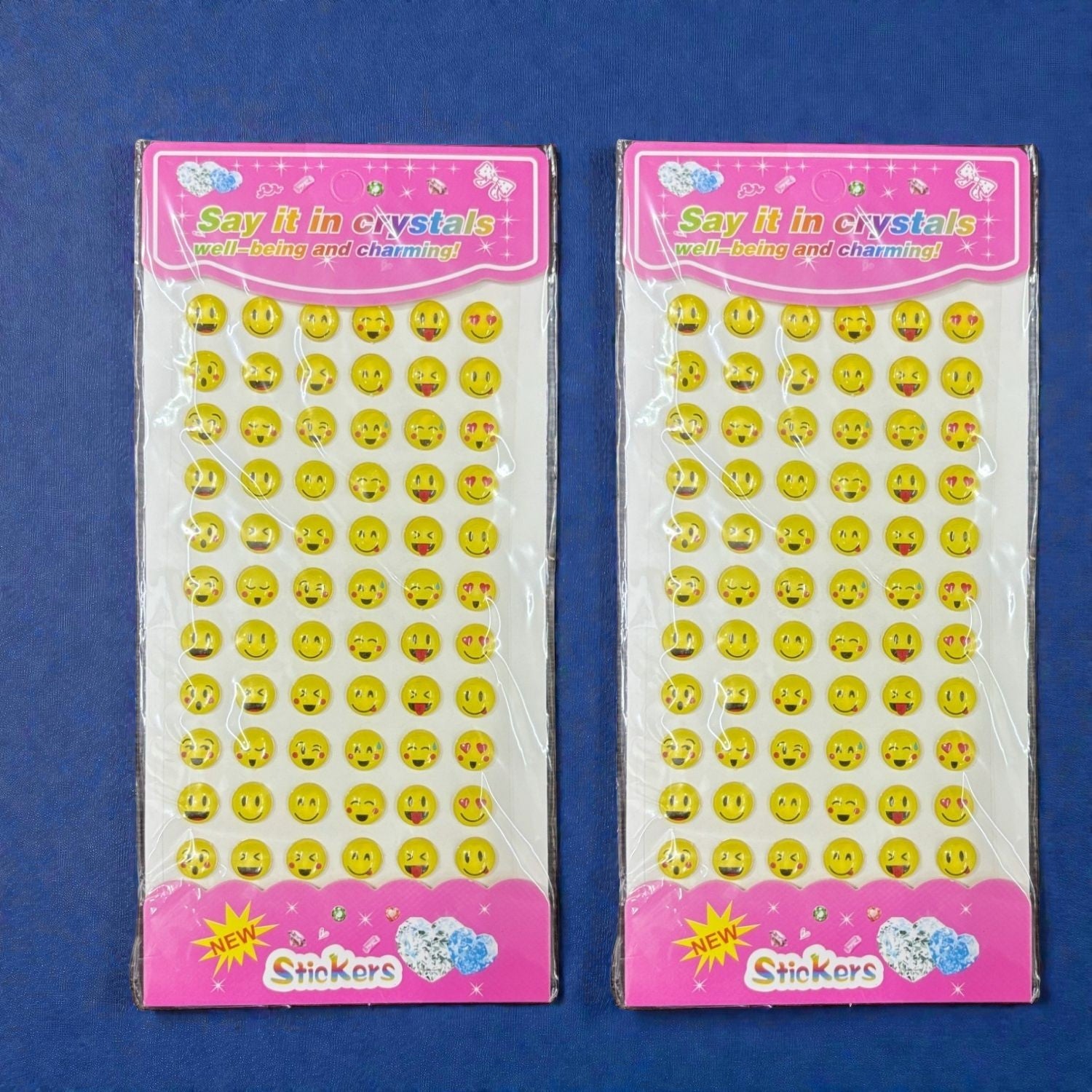 3D Sticker Pack for Kids | Fun Smile & Flower Design 3D Sticker Set for Craft DIY Scrapbooking School Project & Art Activities - Apkamart #Style_Pack Of 2