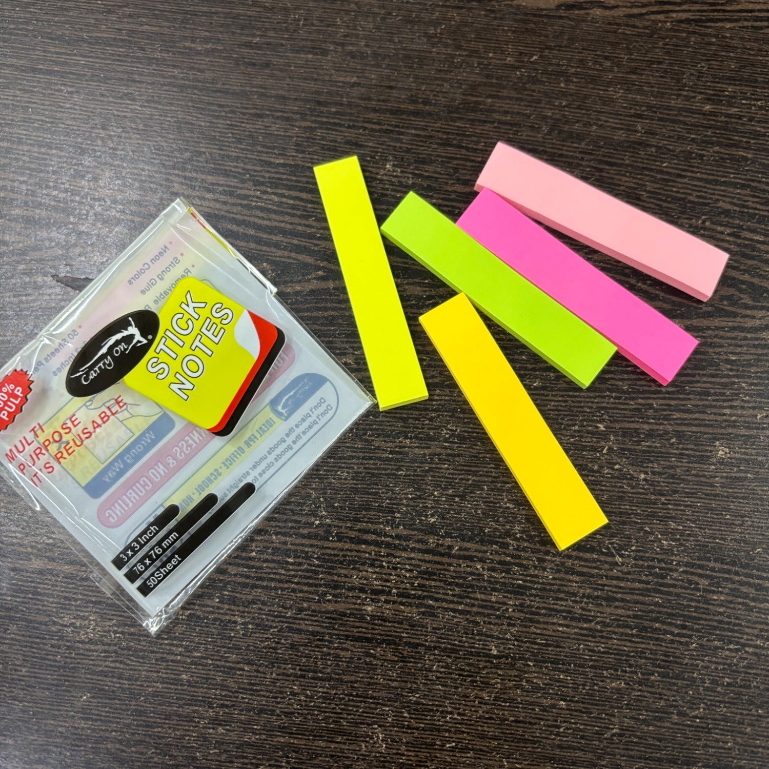 Sticky Notes Small Removable For Kids School Office